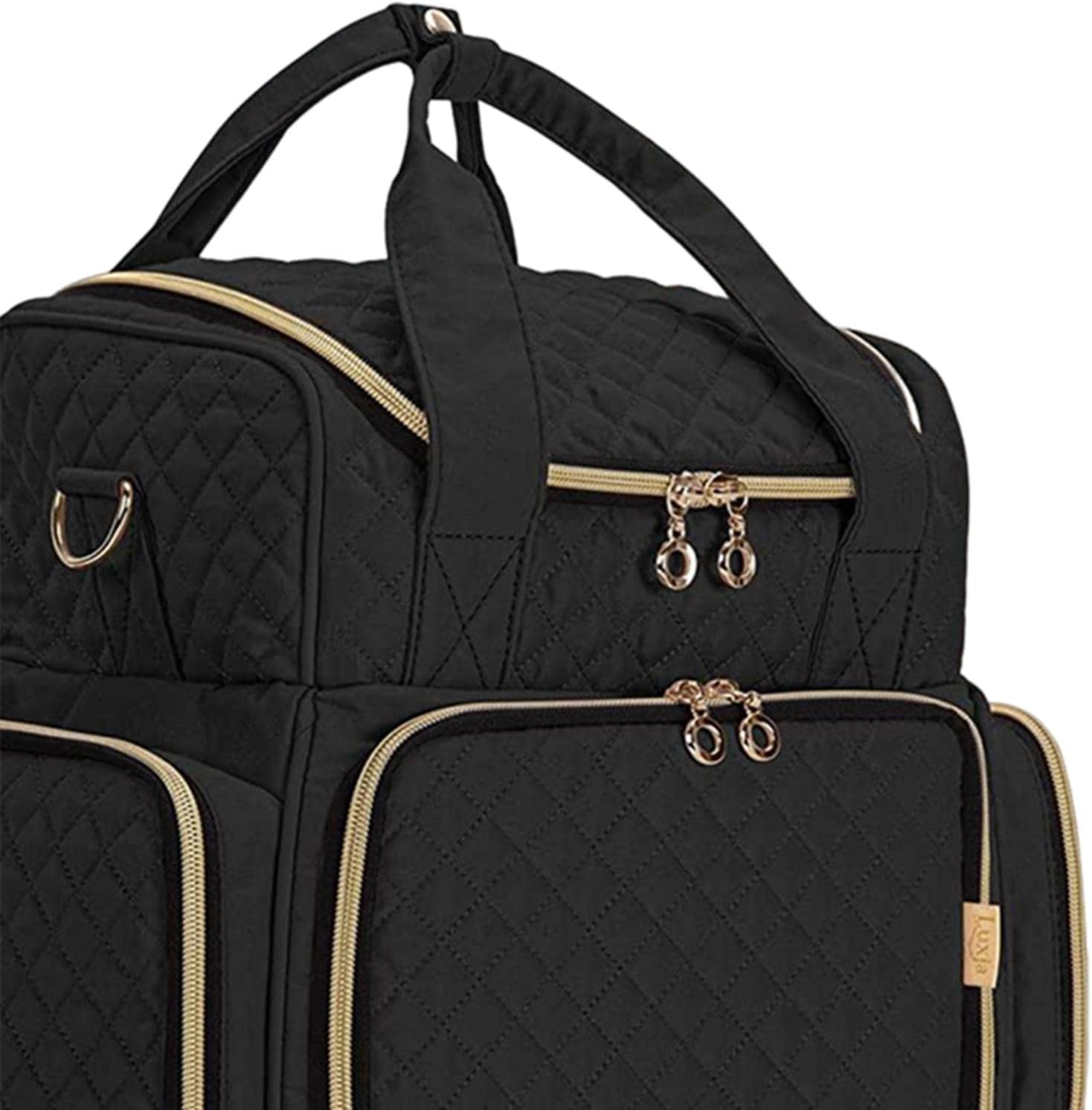 Nail Polish Carrying Case Bag Large Nail Polish Organizer Multifunctional with Mesh Pocket Sturdy Stitching Portable Large Handbag Organizer image number 6