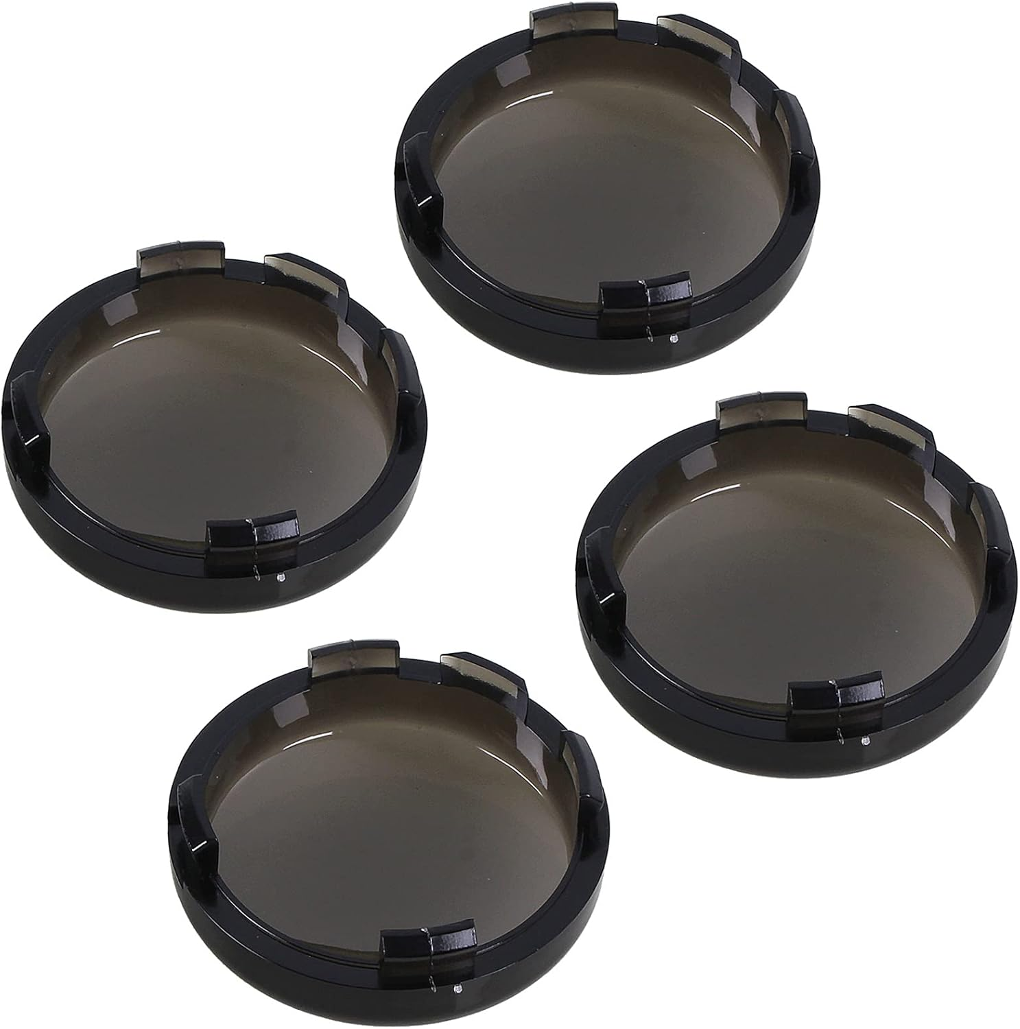 Smoke Turn Signal Lens Cover Compatible with Harley-Davidson Sportster Street Glide Road King Softail,4 PCS image number 4