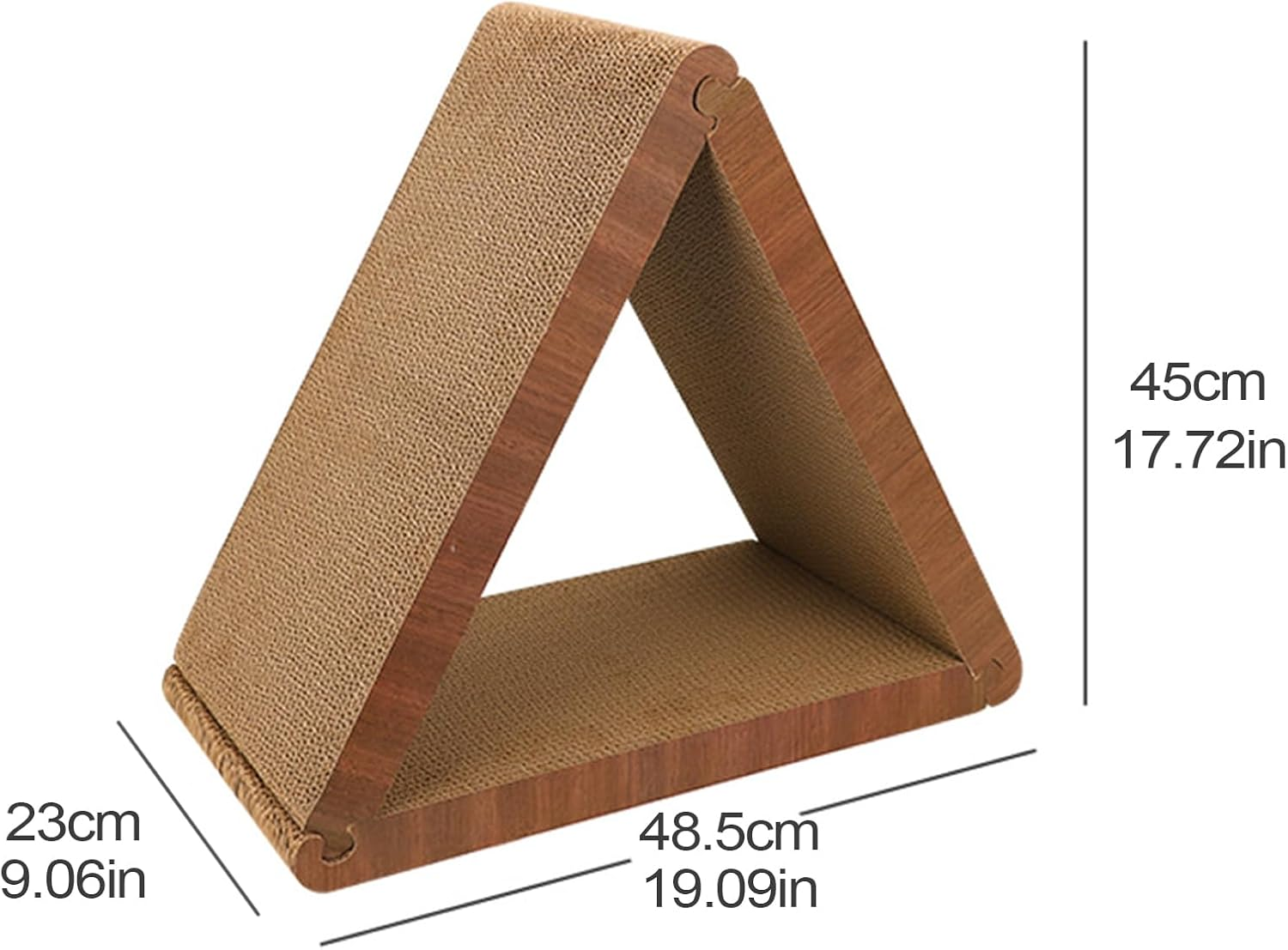 Cat Scratcher - Triangular Cat Scratcher Cardboard - Pet Kitten Physical Exerciser, Furniture Protection Toy for Medium Small Large Breeds Animals image number 5