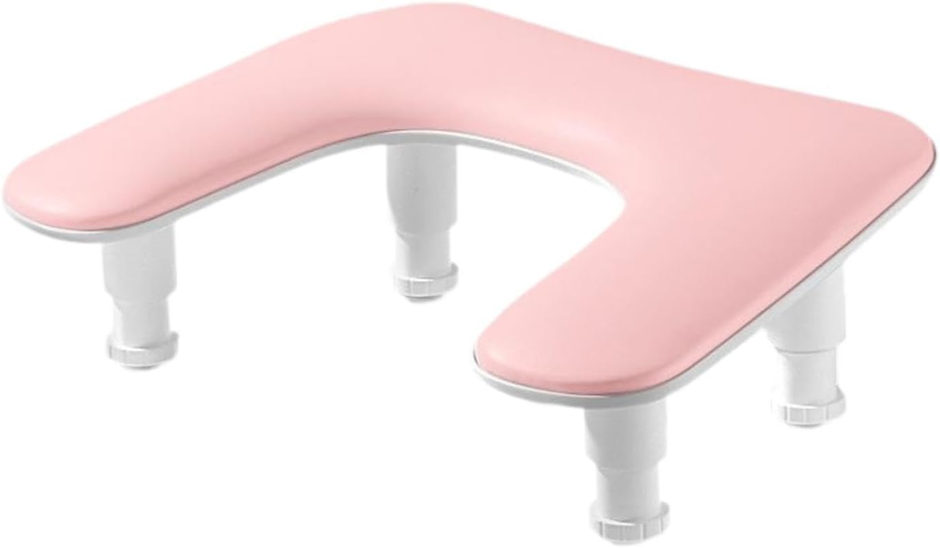 Fashioncha Nail Handgage Adjustable 4.92 Inch Height at 5.91 Inches of Manicure Manicure Manicure Bran Tool Living Room for the Salon De Lounge, Black