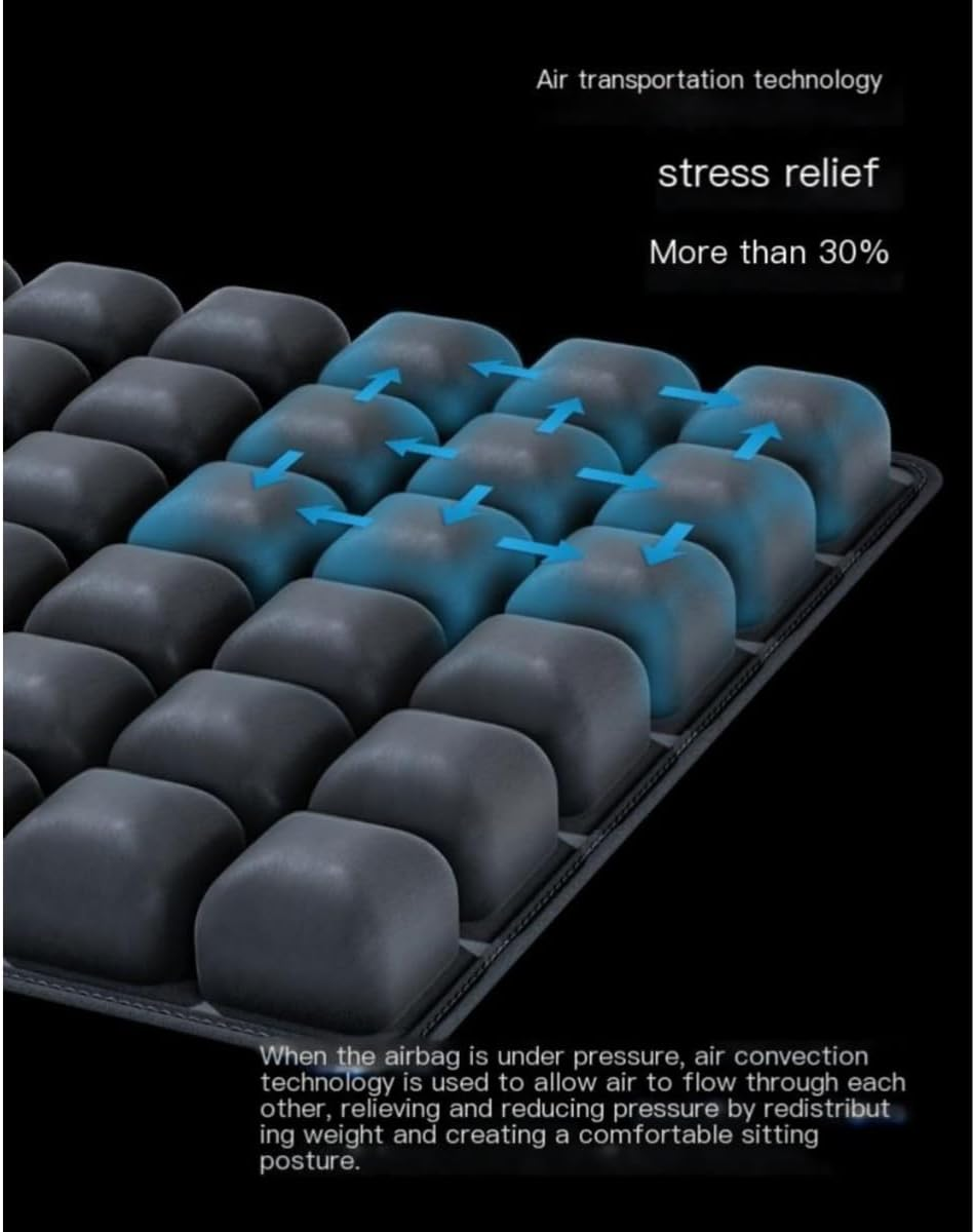 Sondur Travel Cushion,Comfortable 3D Air Seat Cushions,Inflatable Travel Cushion Airplane Seats for Car,Office Chair, Wheelchair image number 4