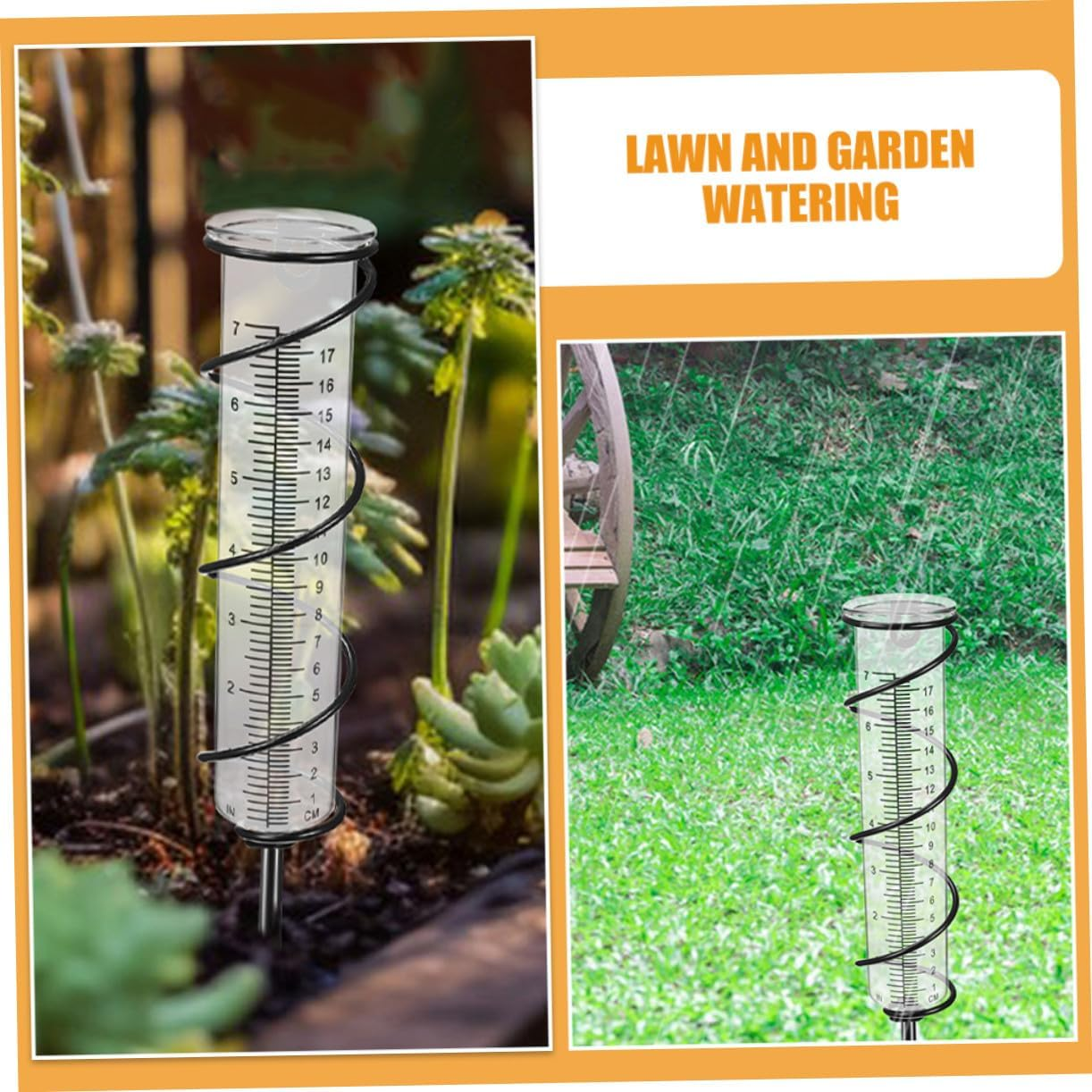 Totority 2Pcs Plastic Rain Gauge Replacement Tubes for Accurate Outdoor Rainfall Measurement Garden Rain Gauges for Precise Weather Tracking image number 6