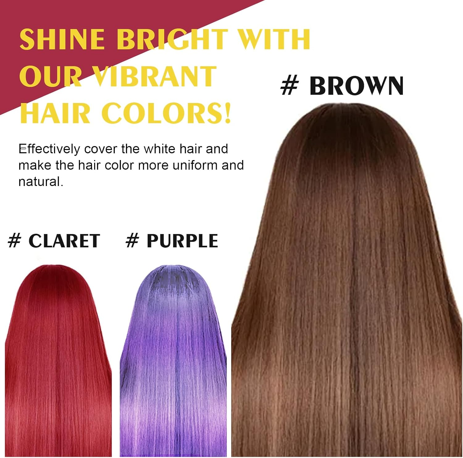 Hair Dye Shampoo Quick Coloring and Moisturizing Formula for Soft and Shiny Hair Easy Use for Personalized Color Needs (Grey) image number 3