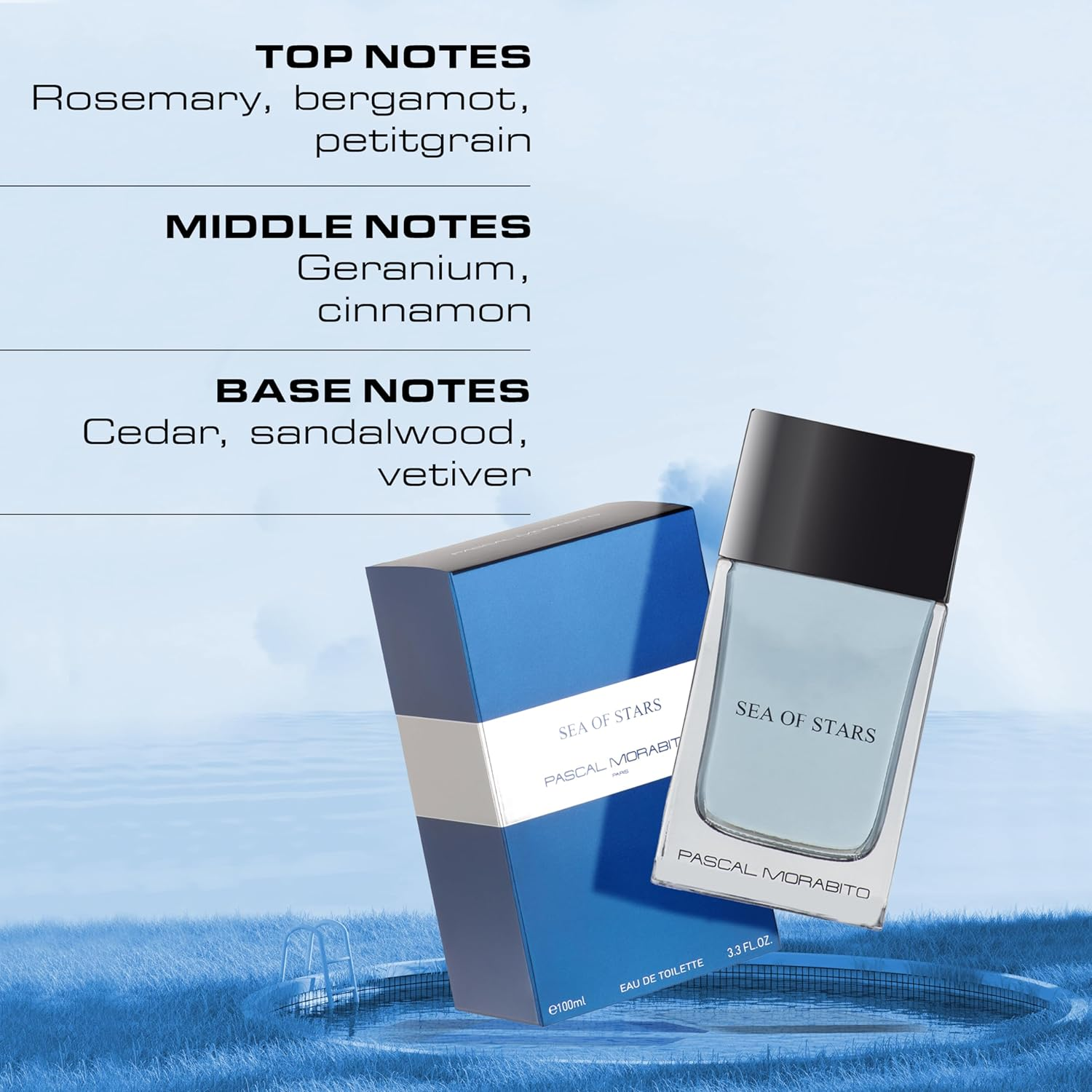 Pascal Morabito Sea of Stars Eau De Toilette Spray Mens Cologne, 100 Ml image number 2