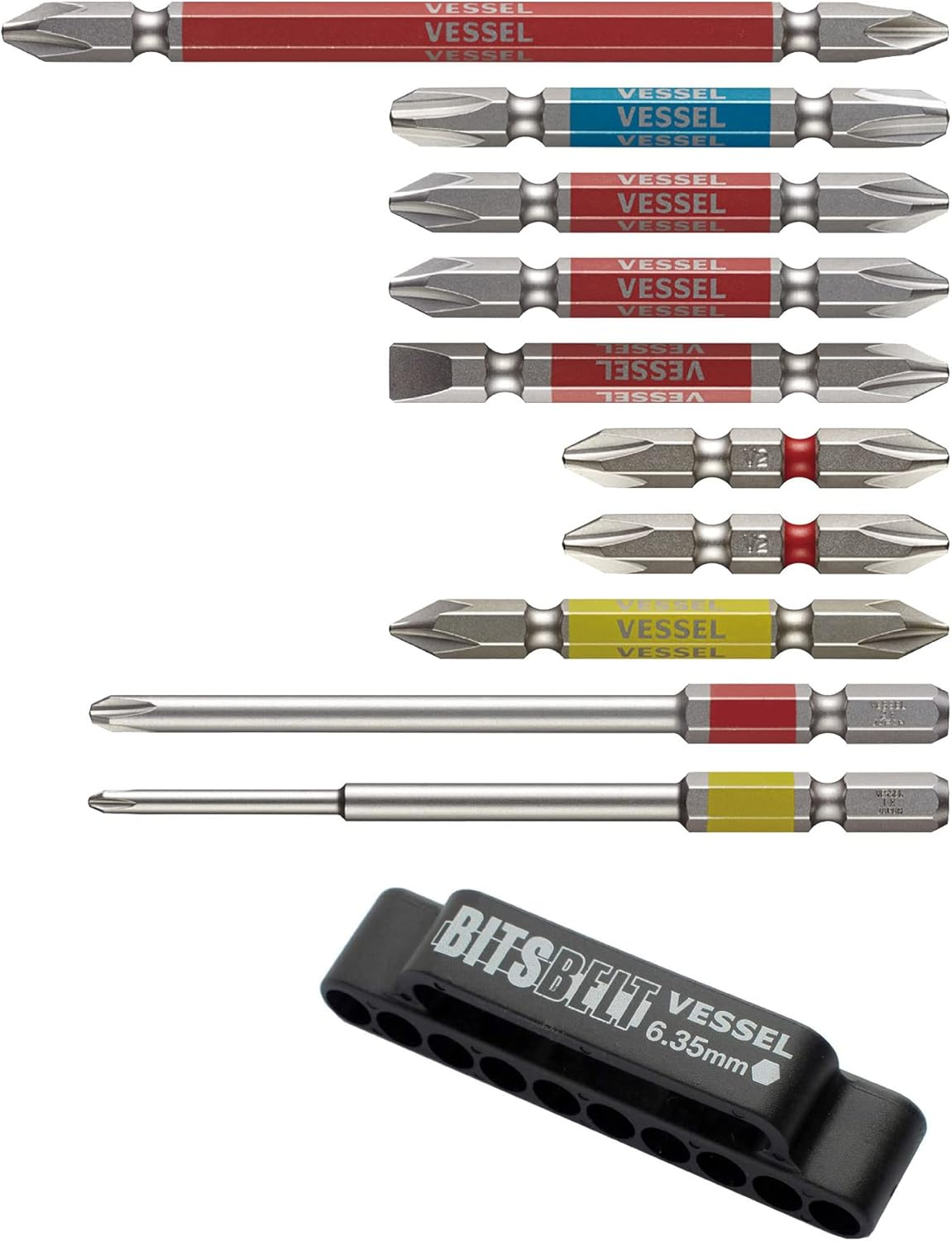 Vessel GS10P-01 40 V Compatible Rigid Bit Belt Holder, Holds 10 Commonly Used Sets image number 2