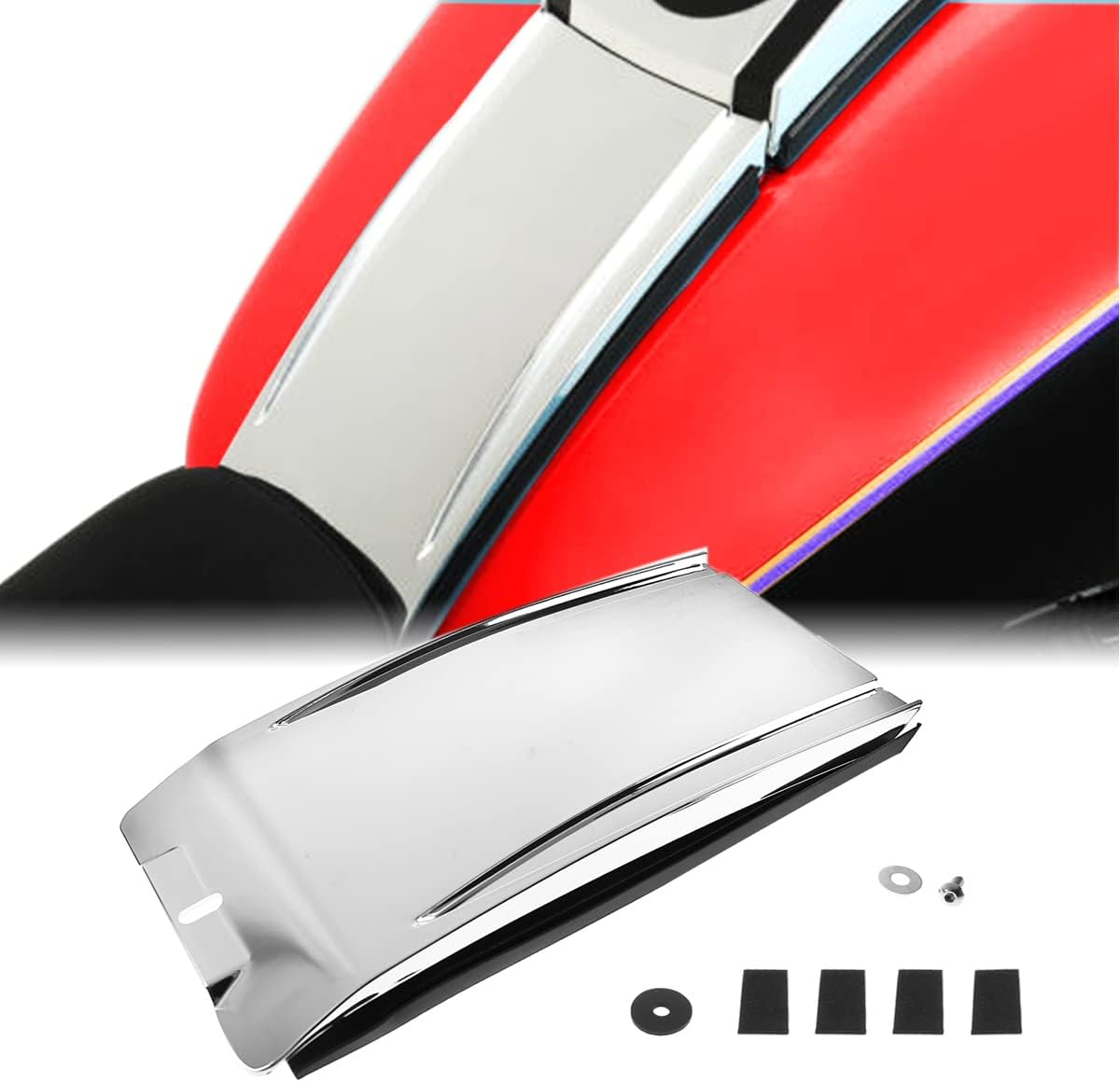 Chrome Lower Dash Panel Extension for 2000-2017 Harley Softail Model image number 6