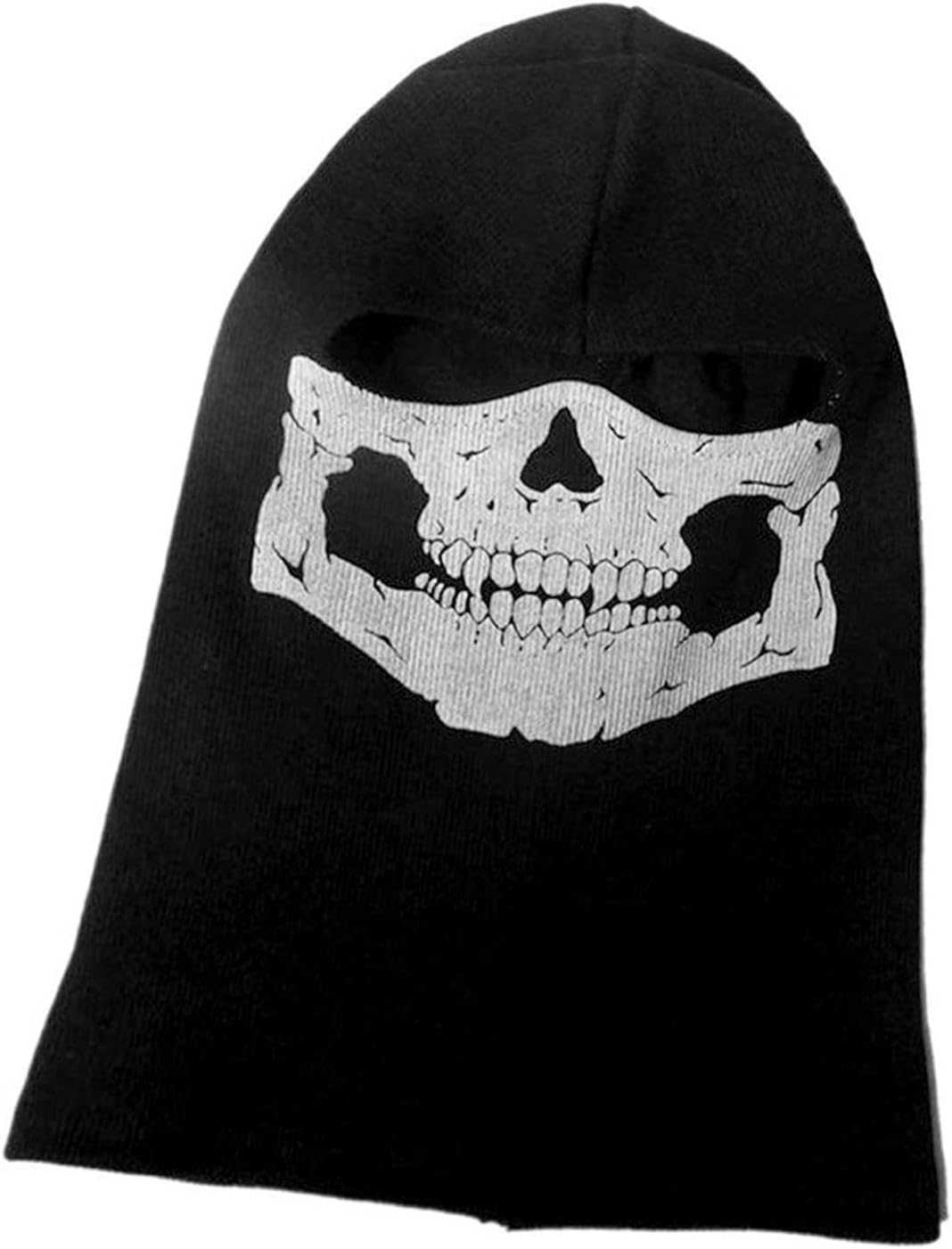 AYNKH Skull Balaclava Ghost Mask Call of Balaclava Duty Mask Black Full Face Bike Skateboard Ski Cosplay Costume One Size, Black, One Size image number 3
