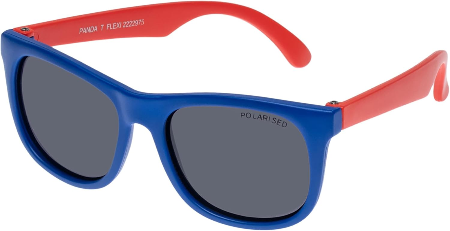 Cancer Council Male Panda Flexi Infant Electric Blue Red D-Frame Sunglasses