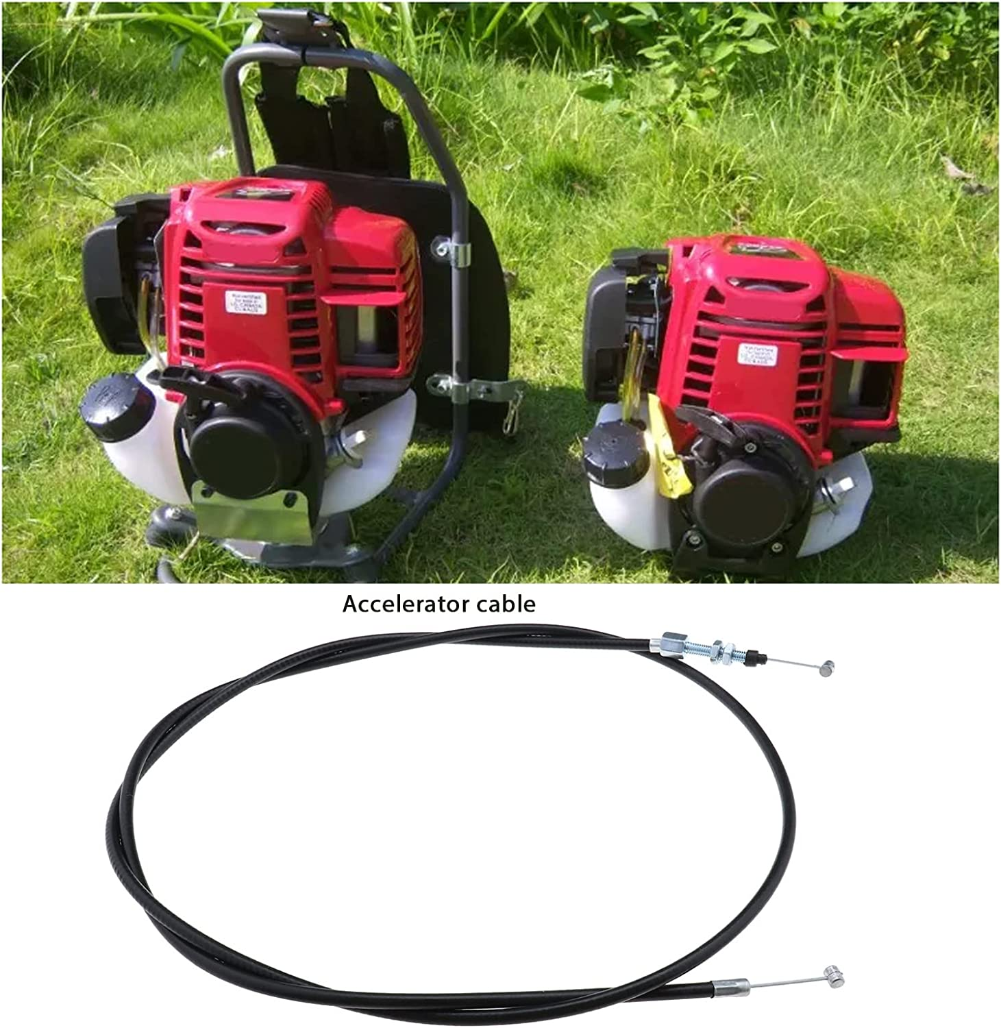 Throttle Cable 17910-VA3-003 Compatible with HR194 HR214 HRD535 HRD536 Lawn Mower Cable Length 1450Mm Sleeve Length 1370Mm Mower Replacement Parts image number 5