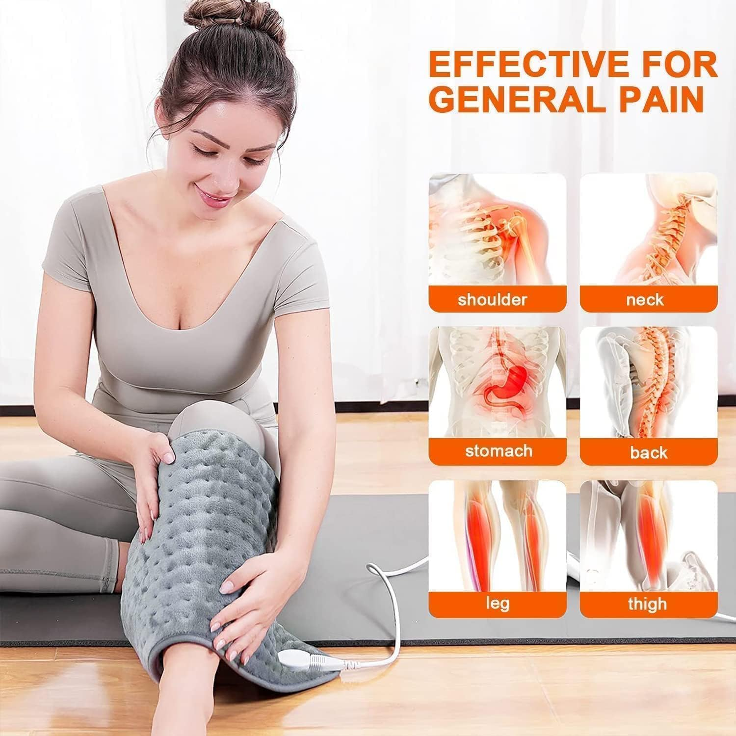 Are the Muscle Aches or Cramps Unbearable? This Heat Pack Electric Is Perfect for Relieving Pain. Warming up for a Few Seconds Can Effectively Relieve Back Pain in the Neck, Shoulders, Legs, or Abdomen.