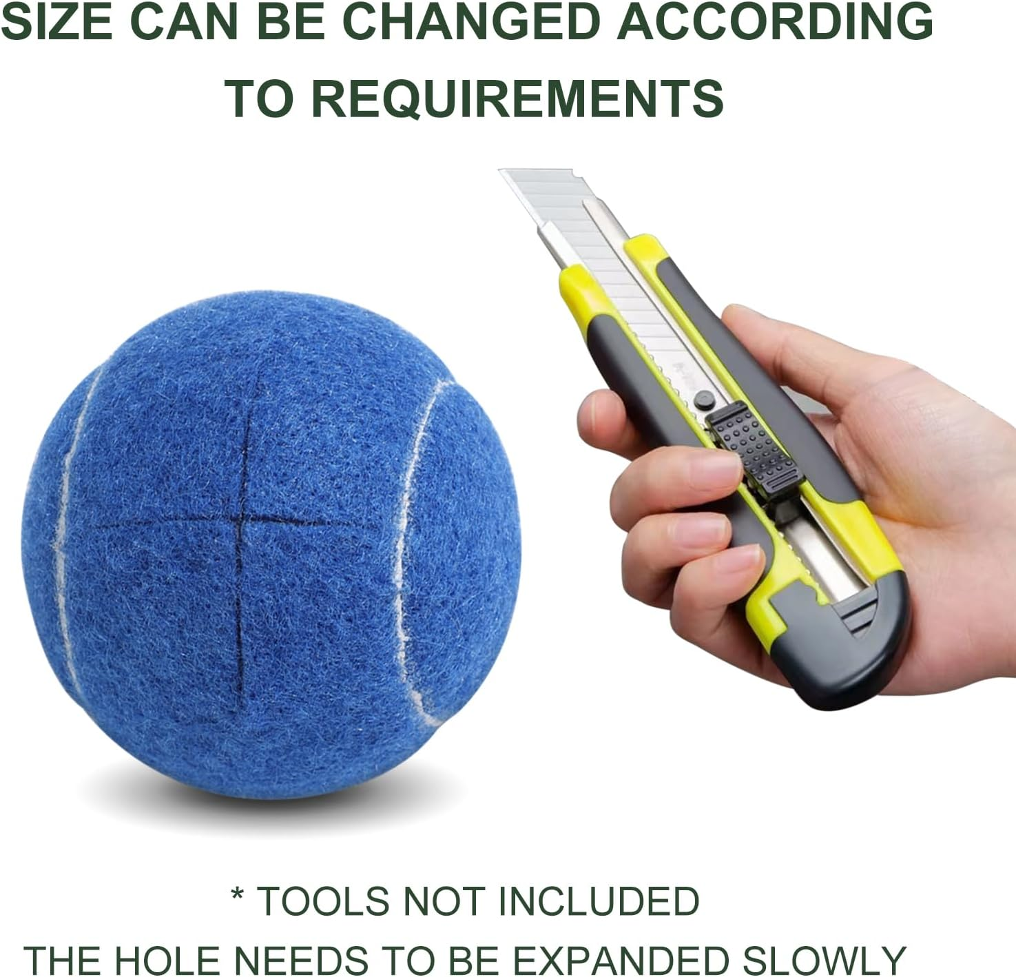 Walker Tennis Balls Precut Tennis Balls for Walkers 4PCS Walkers Legs Universal Precut Glide Balls, Heavy Duty Long Lasting Felt Pad Glide Coverings for Furniture Legs and Floor Protection image number 2