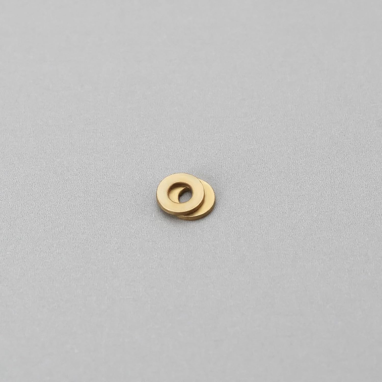 Emagtech 50PCS M1.0 Miniature Brass Washers, Flat Copper Sealing Washers Copper Brass Flat Gaskets Fixing Rings Hardware Fittings