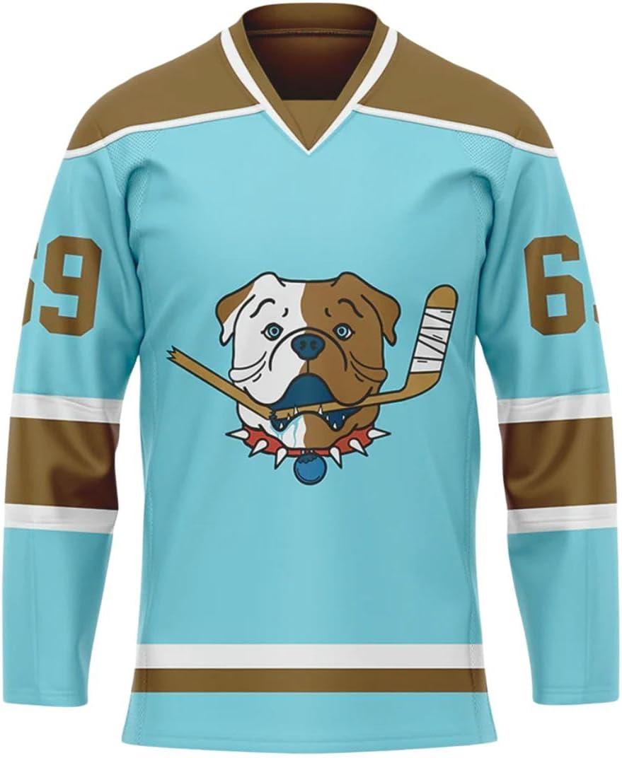 Tronx Shore 69 Sudbury Blueberry Bulldogs Adult Fan Hockey Jerseys image number 3