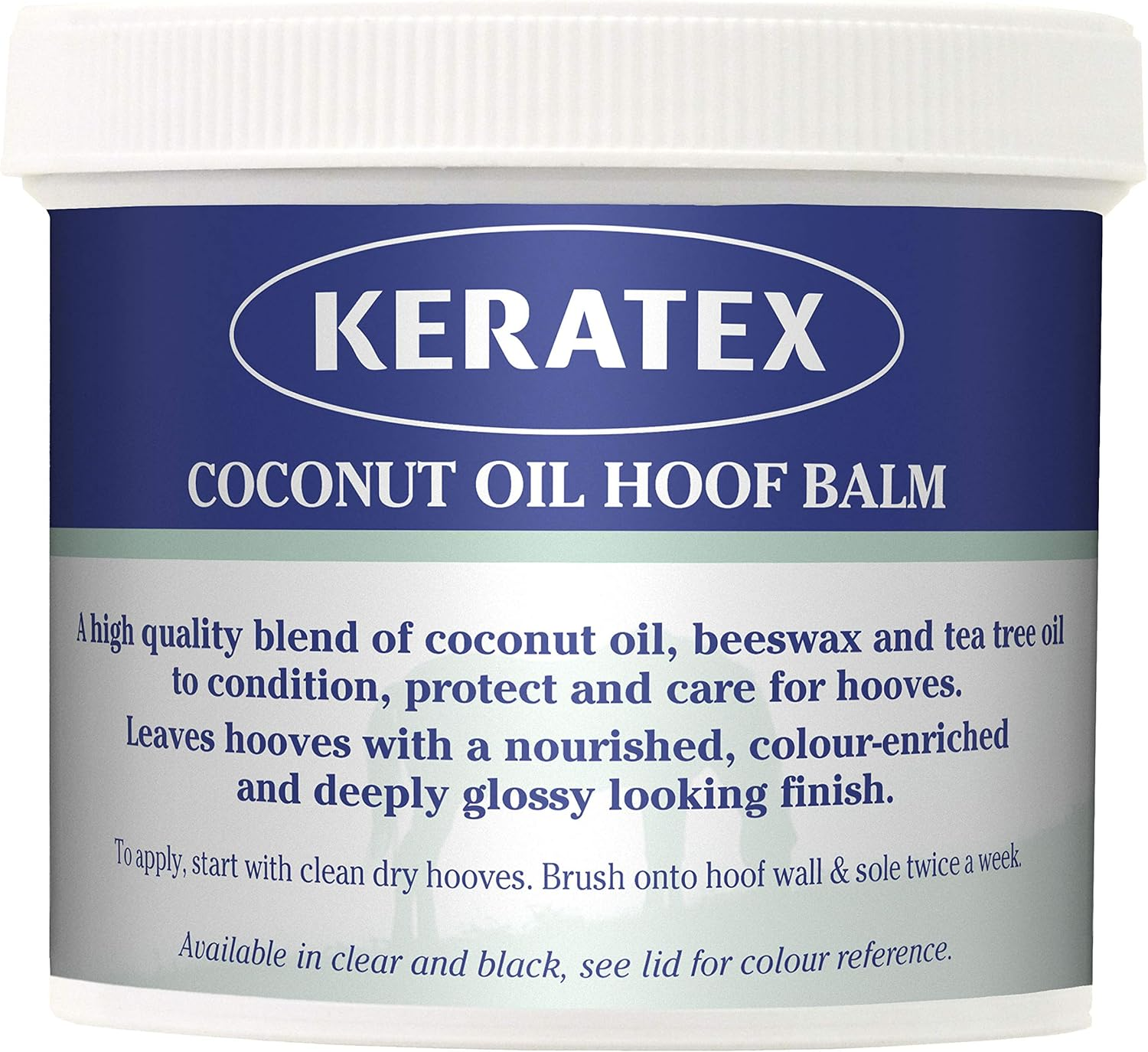 Keratex Signature Coconut Oil Hoof Balm - Black X 400 Gm - Black - Clear, Unisex,Kcohb BL