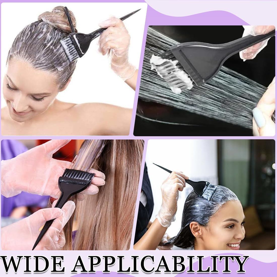 5 Pieces Hair Dye Brush, Brush Hair Dye, Hair Dye Comb Brushes, Applicator Tools, Hair Dye Brush Applicator for Barbershop and Home image number 3