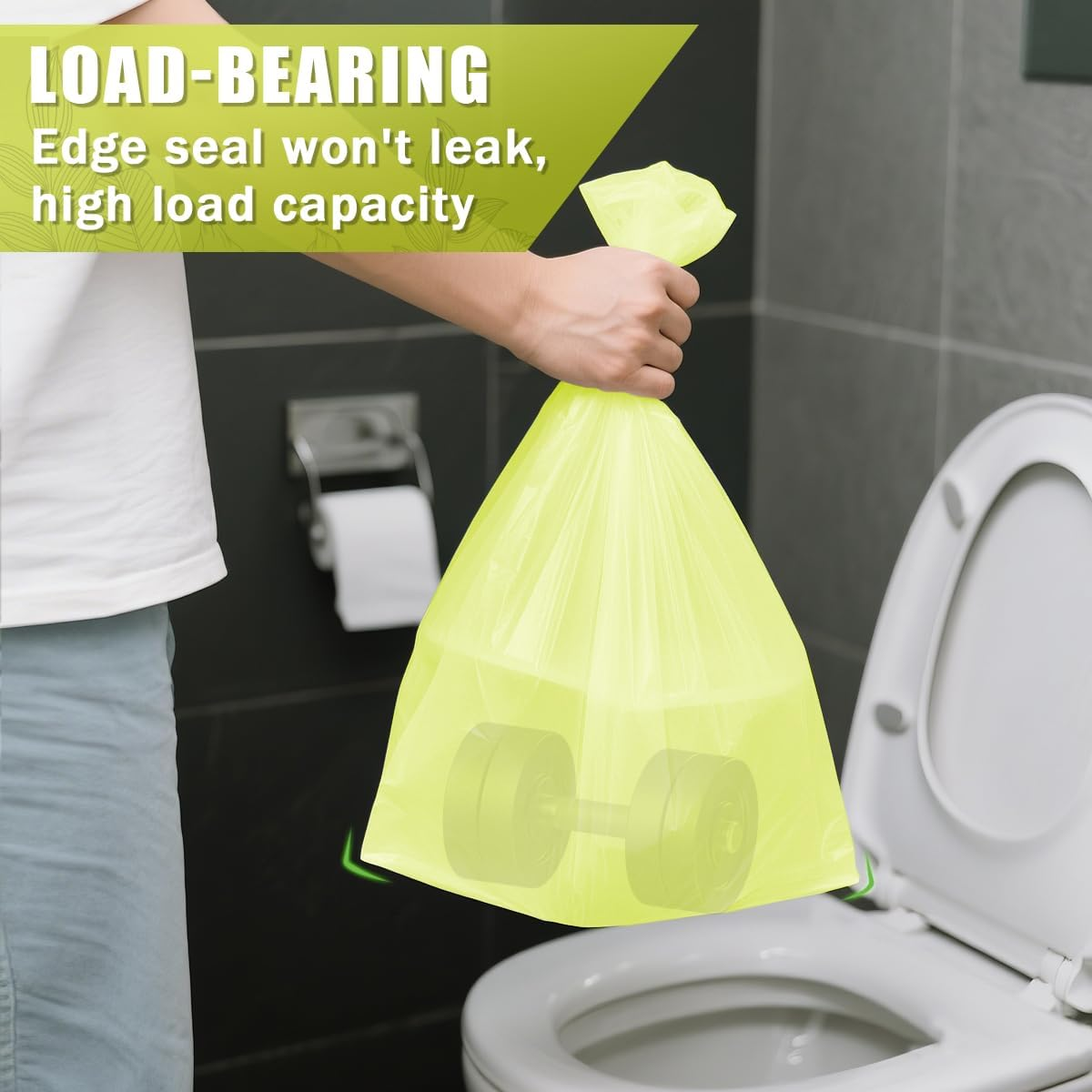 Small Compostable Bin Liners 3 Gallon Garbage Bags 120 Count,10L Bin Bags Biodegradable Trash Bags for Bathroom Office Bedroom,Colorful image number 3