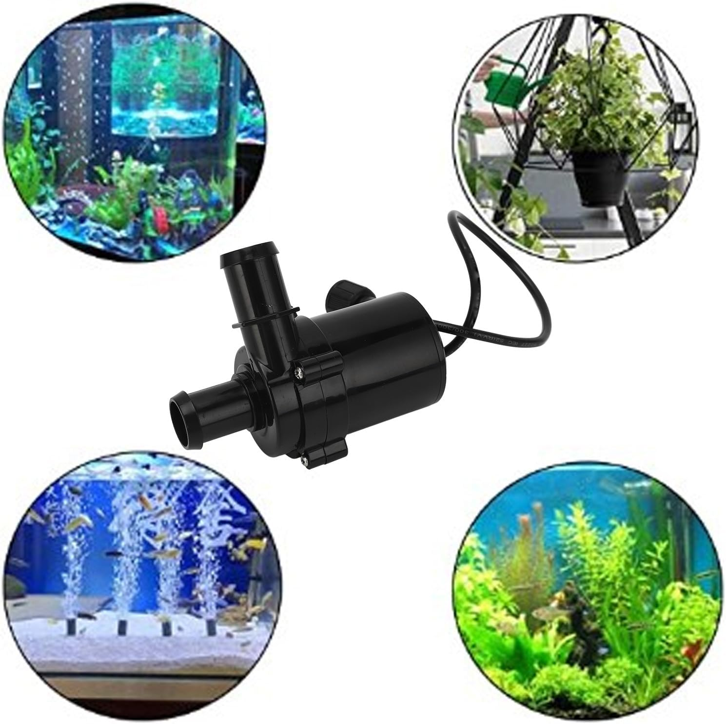 Pomya DC Electric for Aquarium - Submersible - 10M Lift Scratch Resistant ABS (12V) image number 4