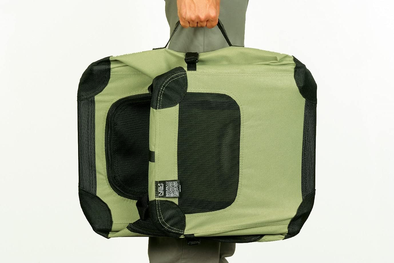 First Trax Soft Crate N2 Gray Medium Outdoor Disaster Prevention Folding Soft Type Pet Carrier image number 4