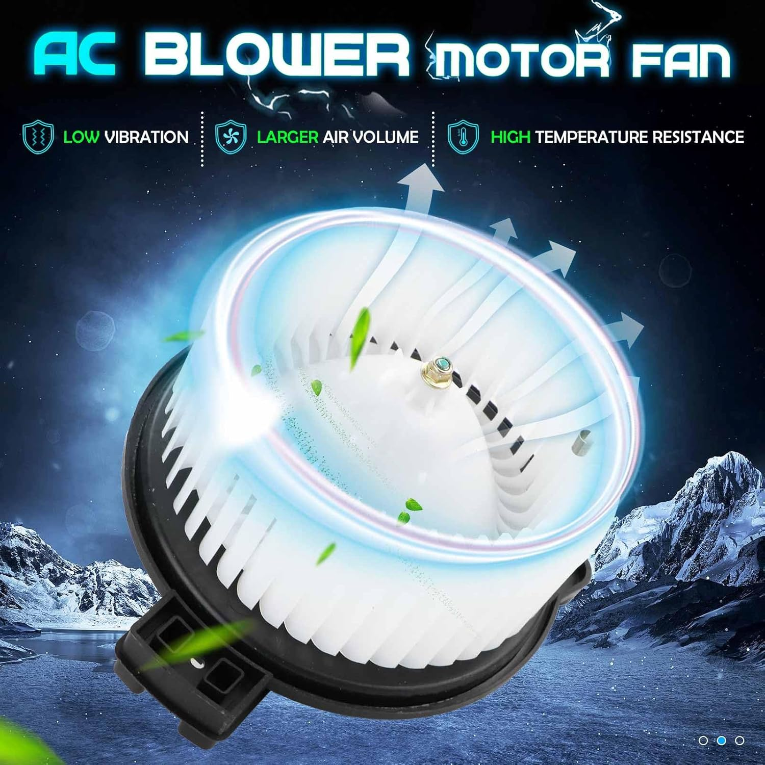 Front Air Conditioning HVAC Blower Motor Fan for Honda 2009 2010 2011 2012 2013 2014 FIT Replaces 700247 79310-TF0-G01 615-50209 79310TF0G01 AC Heated Fan Blower Motor image number 2