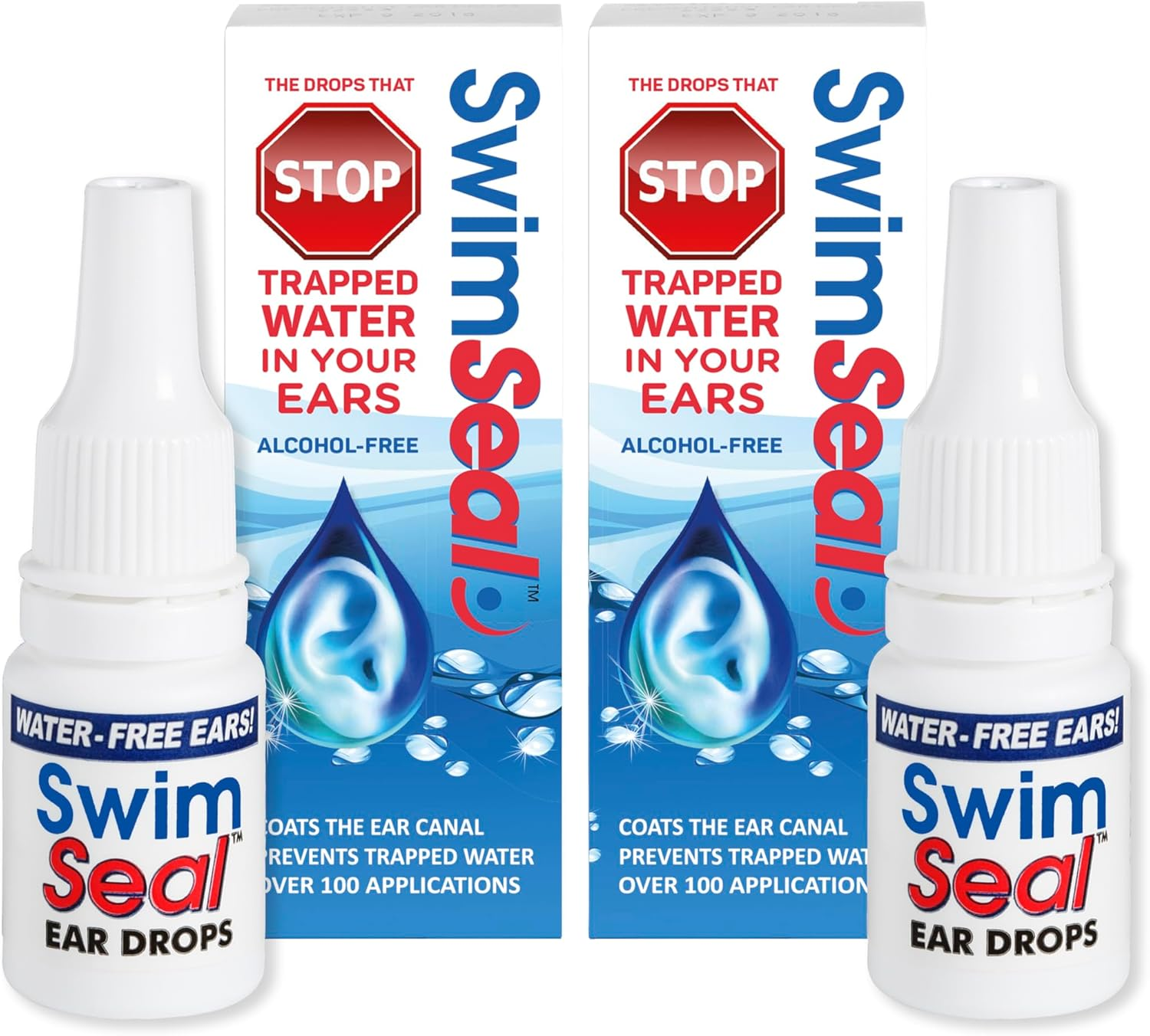 Twin-Pack All Natural Swimmer'S Ear Drops for Daily Use Rather than Alcohol Drops or Earplugs. the Solution for Your Ears for All Water Exposure for All Ages. image number 6