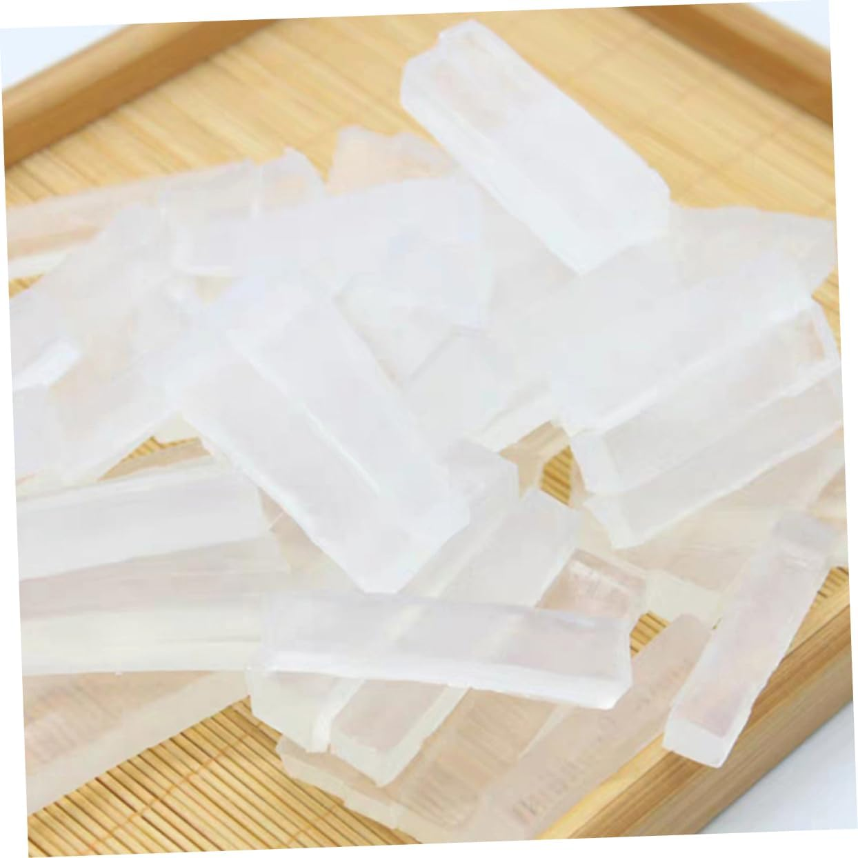 Operitacx 1 Transparent Soap Base Refreshing Skin Scrub Soap Base Handmade Bathing Soap Base Refreshing Skin Soap Bar Base Melt and Pour Soap Base Scrub Soap Bar Base Exfoliating Soap Base image number 4