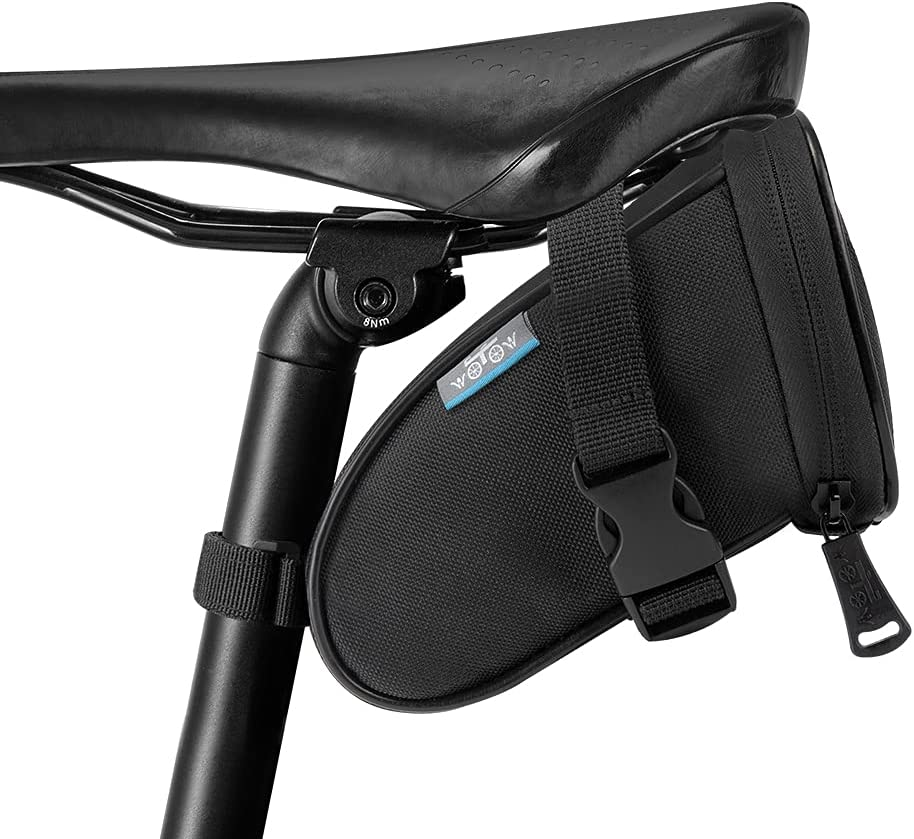 WOTOW Multi-Functional Bike Saddlebag，Bicycle Rear Seat Trunk Bag under Seat Bike Perfect Size Accessories Storage Pouch Ultralight Cycling for Mountain, Beach or Road Bikes image number 3
