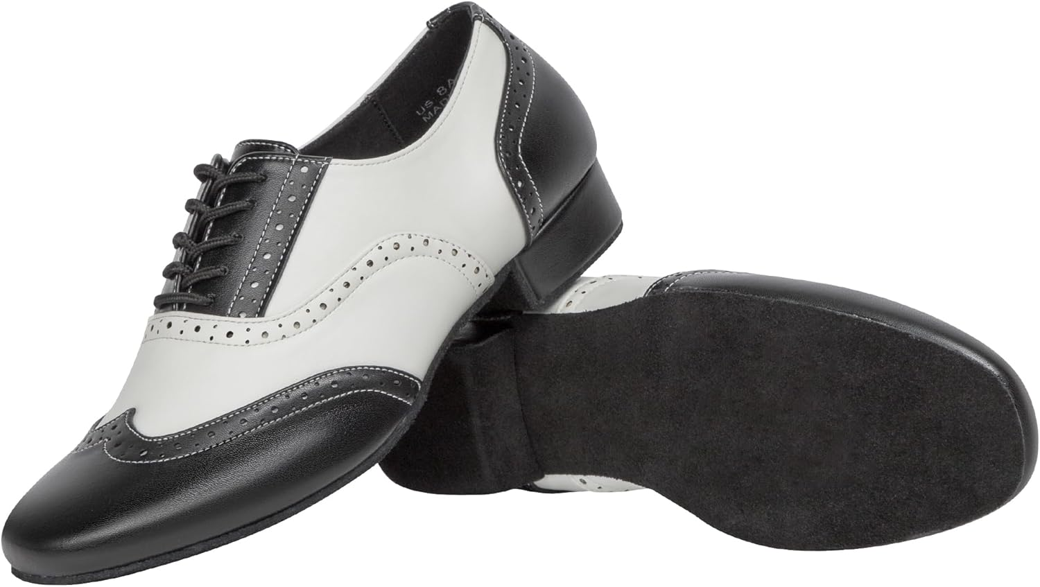 Linodes Men'S Latin Dance Shoes 1 Inch Leather Sole Ballroom Salsa Tango Waltz Character Shoe-Colorful image number 3