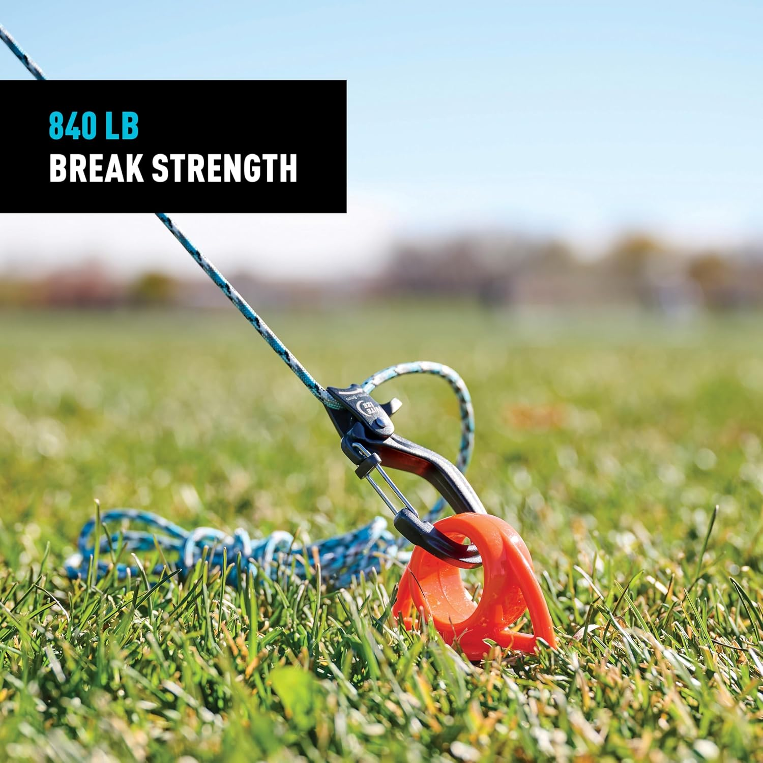 Nite IZE Camjam Slidelock Cord Tensioner & 3M Paracord - with Pull Lock and Quick Release Lever - 100Lb Load Limit - Fits Cord Sizes 2-5Mm - Small