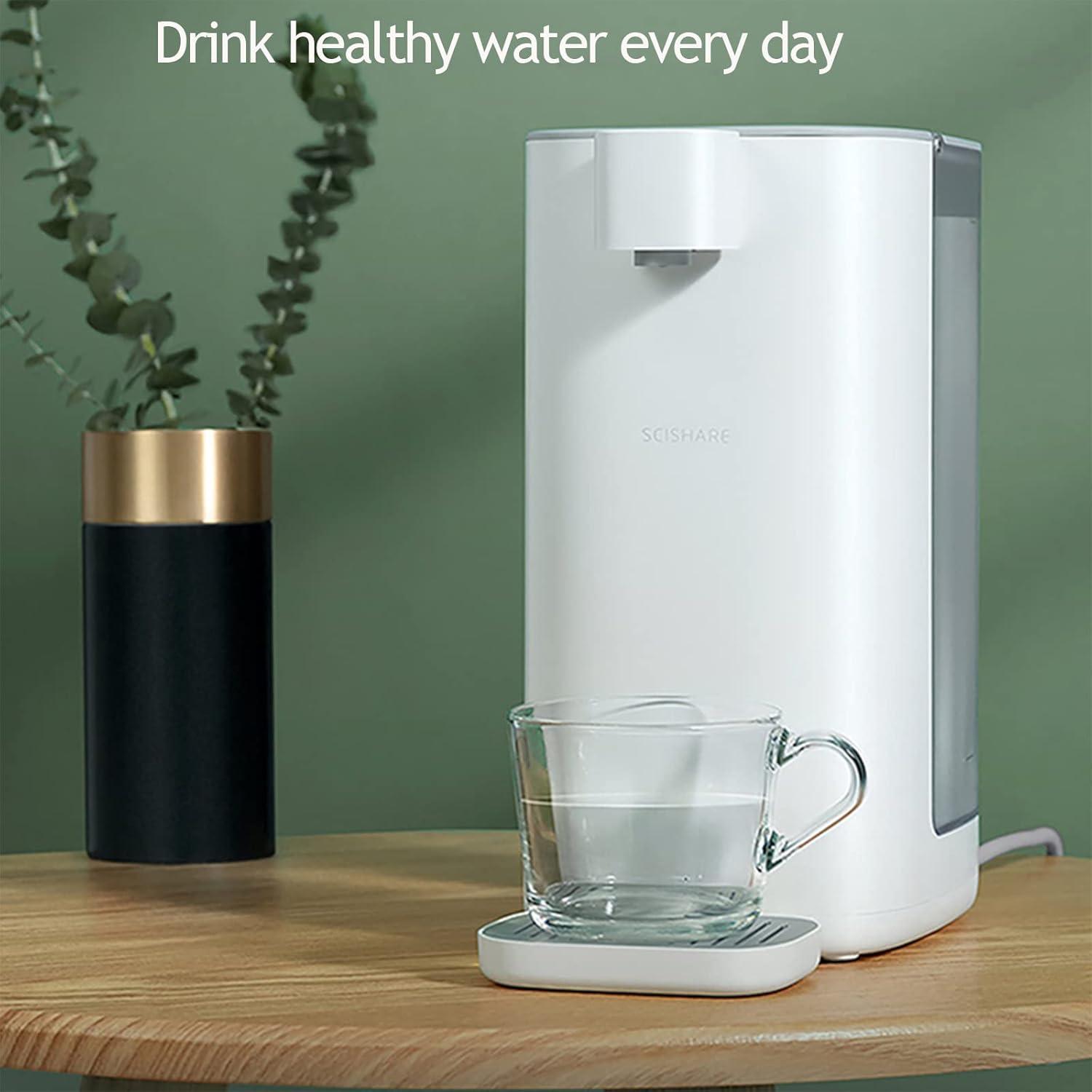 MIJIA Instant Hot Water Dispensers, 3L Instant Hot & Cold Water Filter Dispenser for Reduction of Microplastics, Chlorine, Limescale and Impurities, Zero Installation image number 1