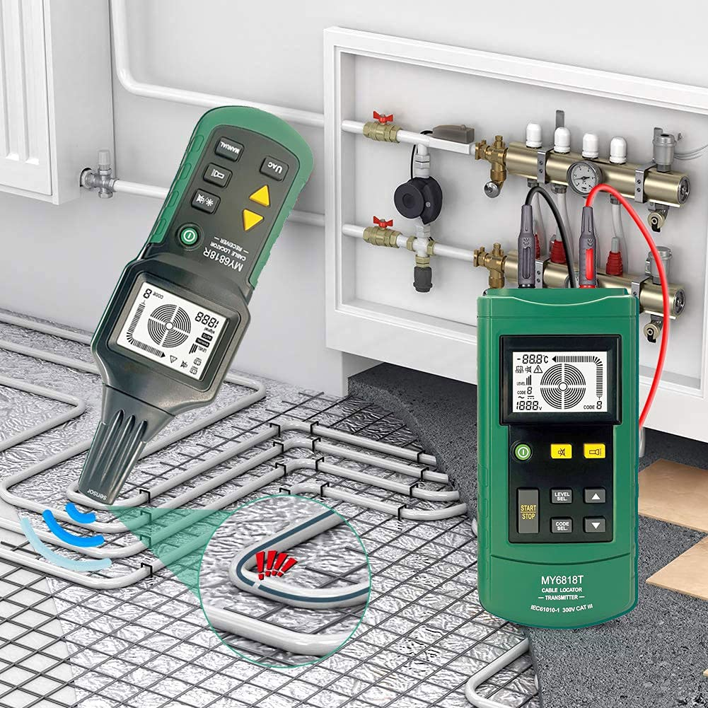 Wire Tracker, Telephone Cable Locator 12-400V AC/DC Wall Underground Pipe Wire Detector, Professional Cable Toner Finder, Electrical Circuits, Fuses, Switches, Short Circuit Breaker Fault Finder image number 6