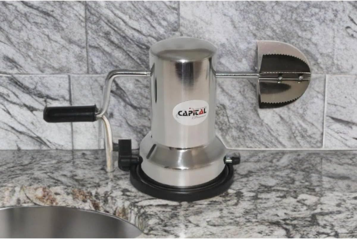 Coconut Scraper/Coconut Grater Shredder Stainless Steel Body with Vacuum Base Hand Operated image number 3