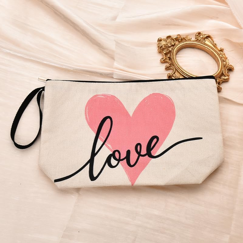Travel Makeup Bag Cosmetic Bags for Women Girls Valentines Day Gifts for Wife Fiance Anniversary Birthday Gifts for Girlfriend Best Friends Makeup Cosmetic Bag Travel Accessories image number 4