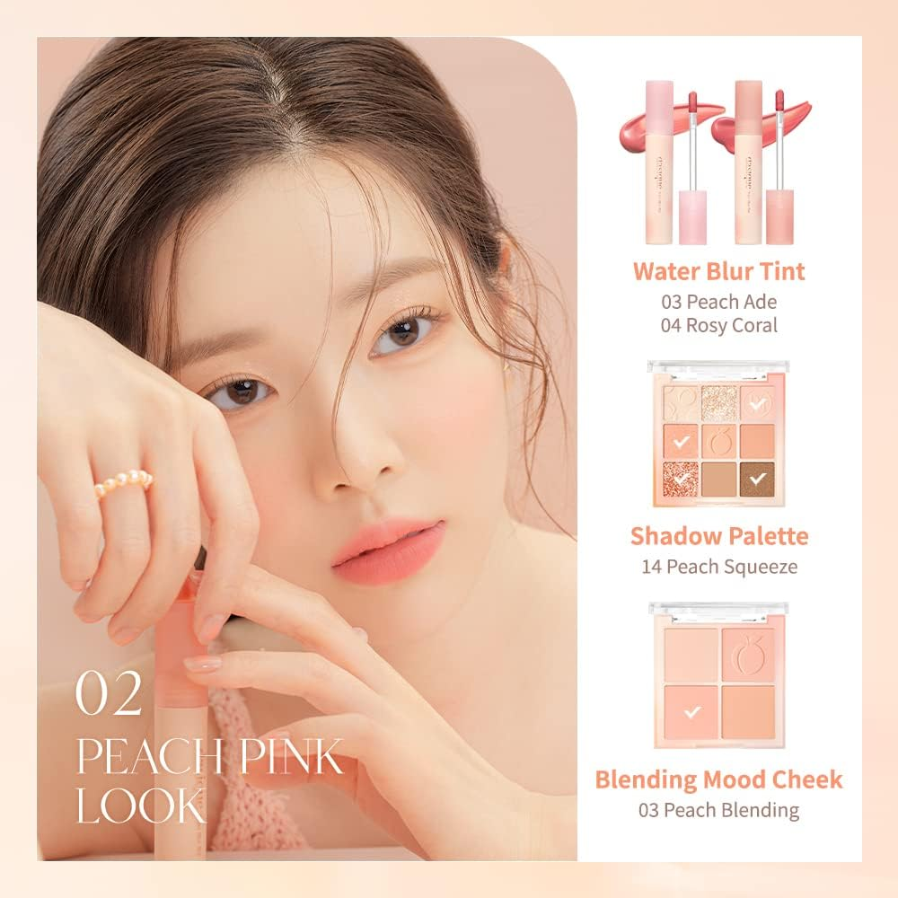 Dasique Water Blur Tint #04 Rosy Coral I Vegan, Cruelty-Free I Non-Sticky, Non-Greasy, Watery Formula Transforming into a Silky Finish - 04 Rosy Coral image number 5