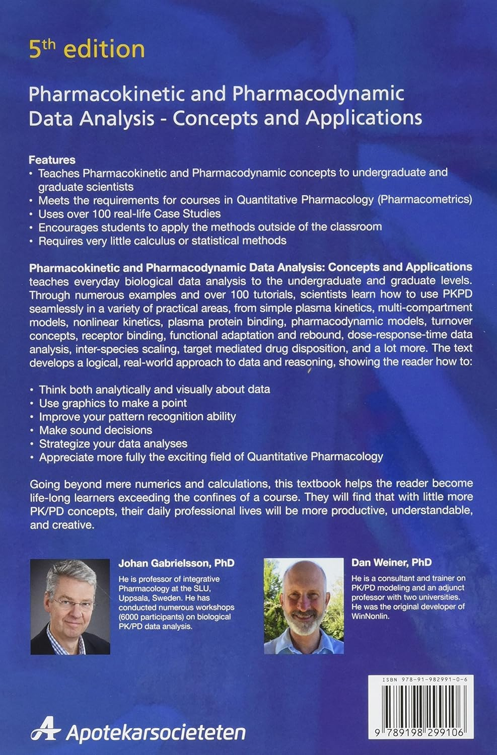 Pharmacokinetic and Pharmacodynamic Data Analysis: Concepts and Applications, Second Edition image number 1