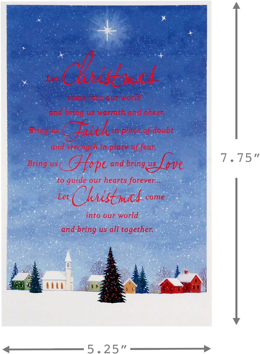 Hallmark Boxed Christmas Cards, Church Blessings (40 Cards and 40 Envelopes) (1XPX1972) image number 6