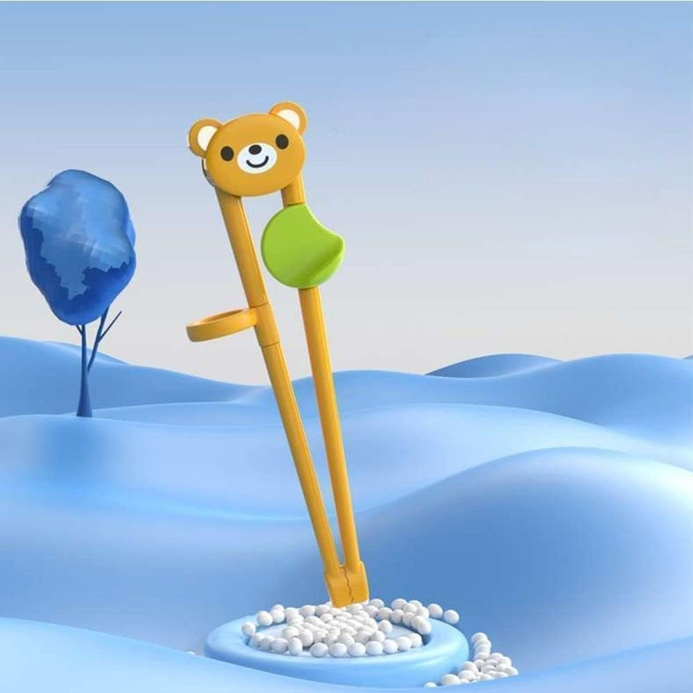 1 Pcs Cartoon Panda Animal Chopsticks Practice Helper, Reusable Eating Training Tools, Cute Tableware Learn Tools Kitchen Utensils and Gadgets Dining and Entertaining (One Size) image number 5