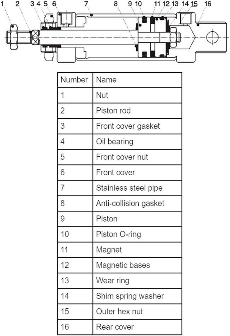 Double Action Stainless Steel Pneumatic Air Cylinder Double Rod Pneumatic Air Cylinder Aluminum Alloy Components MA20 (MA20*75) image number 1