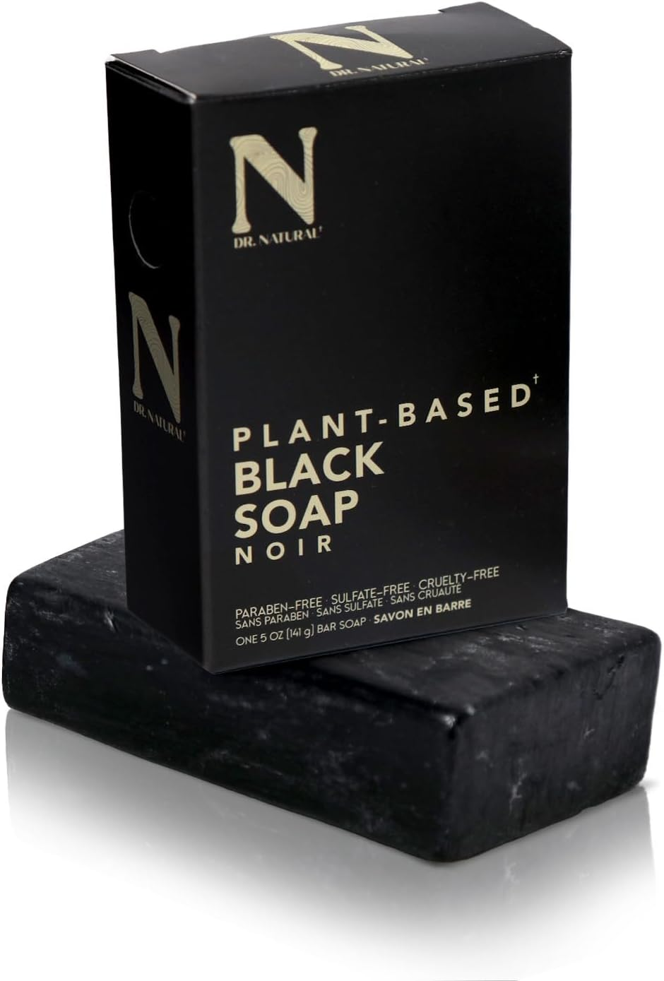 Dr. Natural Black Bar Soap - Gentle Moisturizing Soap Bar - anti Acne and Blemishes - Moisturizing, Pore Cleanser - Natural African Body Wash - 141 G image number 4