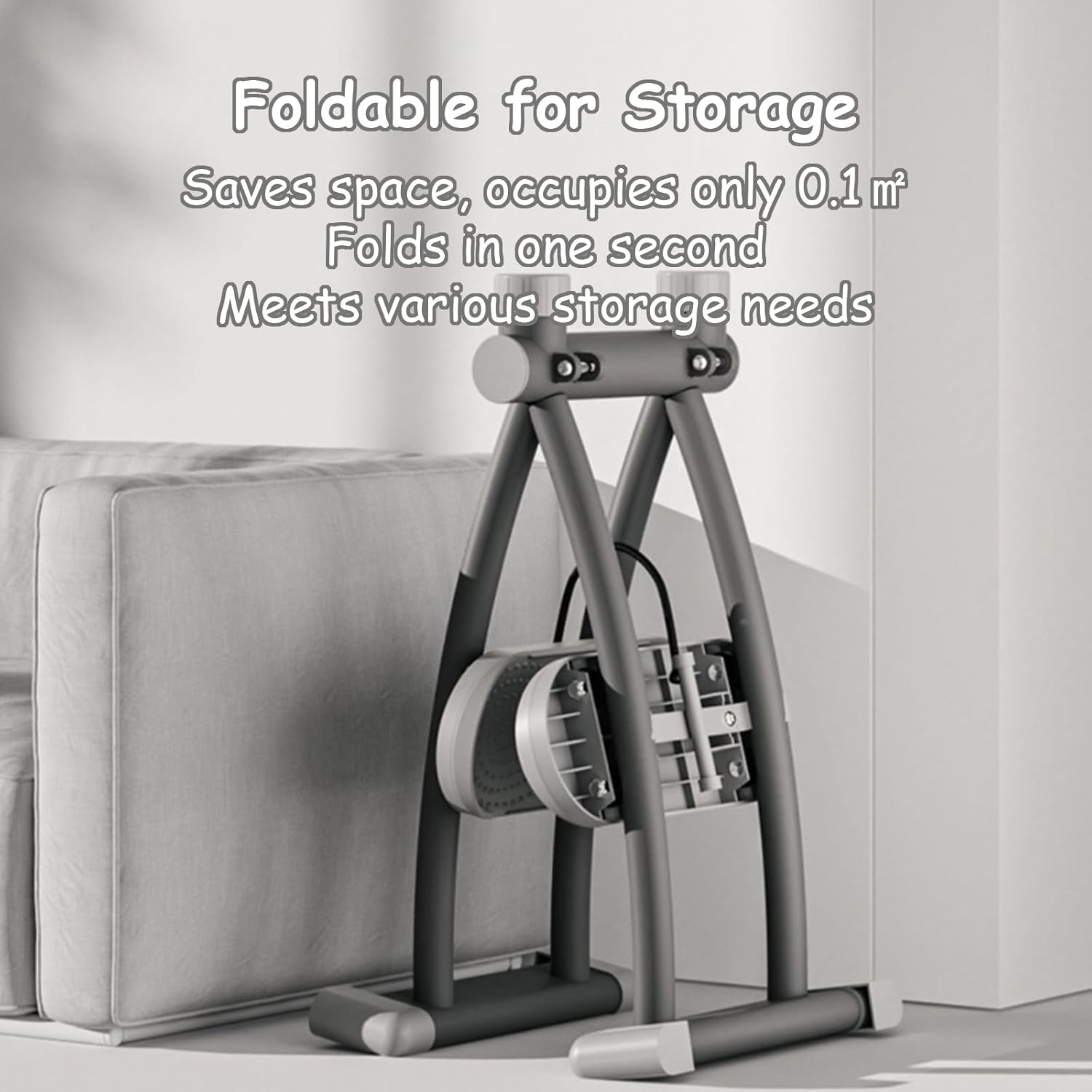 Thigh Strength Trainer, Ski Machine for Home Fitness, Legs Workout Machine with Silent Sliding & Foldable Design, Hip Shaper Trainer for Inner Thighs, Butt & Core image number 3