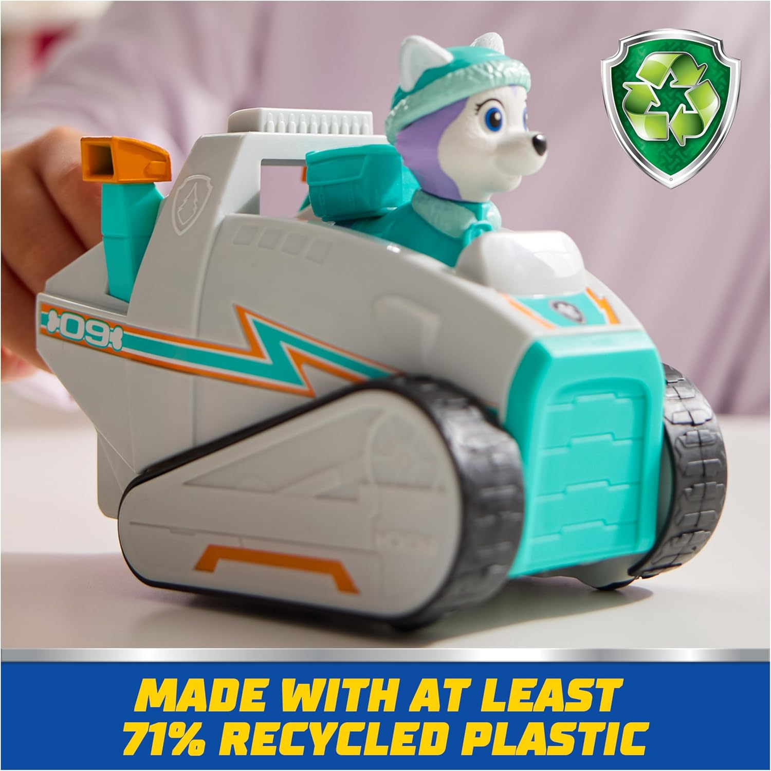 PAW Patrol, Everest&rsquo;S Snow Plow, Toy Vehicle with Collectible Action Figure, Sustainably Minded Kids Toys for Boys & Girls Ages 3 and Up image number 4