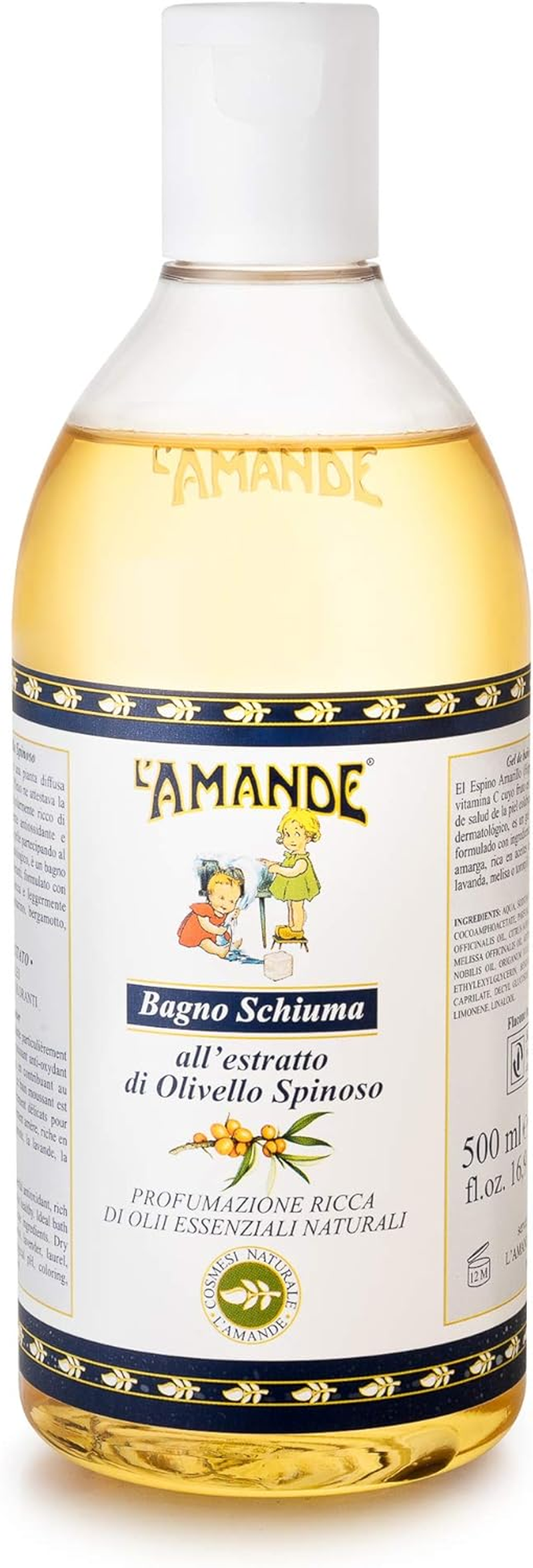 L'AMANDE Bath Foam 500Ml Olive Fragrance Fine Liquid Soap Gentle on Skin Dermatologically Tested image number 1