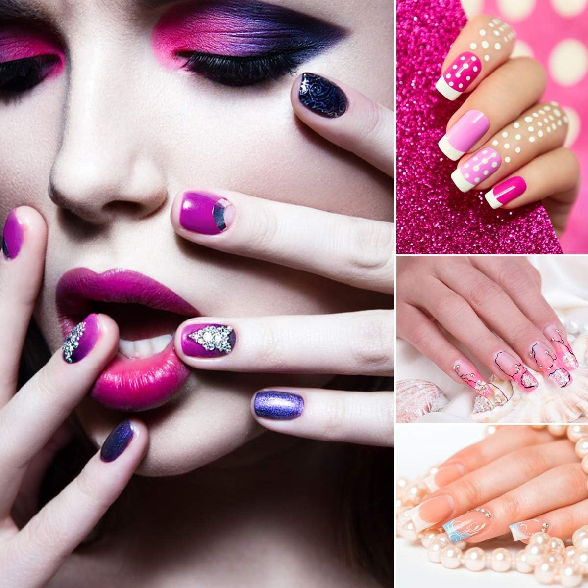 Pack of 5 Nail Point Dotting Pens, Nail Art Liner Brush, Double-Ended Nail Art Design Pens, Nail Dotting Pen, Acrylic Nail Art Drawing Painting Dotting Pen for DIY Nail Art Design image number 5