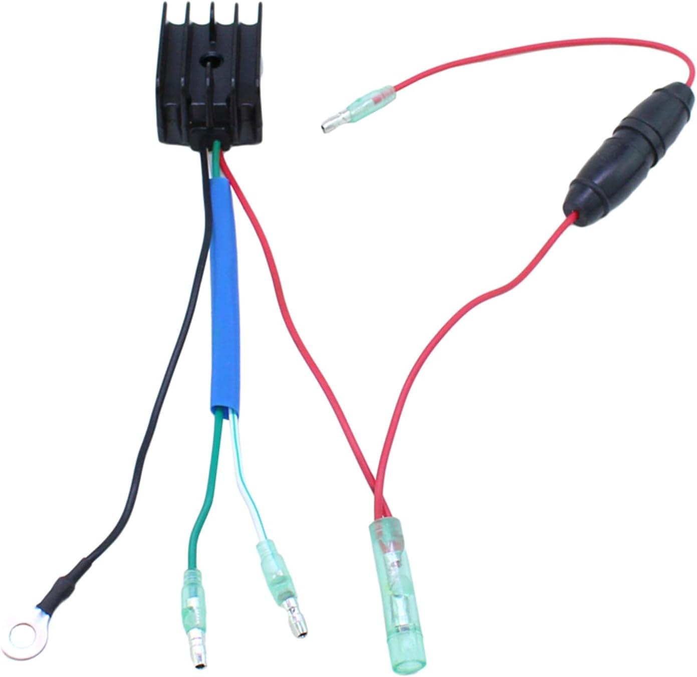 Outboard Rectifier Regulator Voltage Regulator Fit for Yamaha Outboard Engine 25HP 30HP 40HP 70HP 1984-2001 Replacement 6G1-81970-61 6G18197061 6G1-81970-62 image number 3