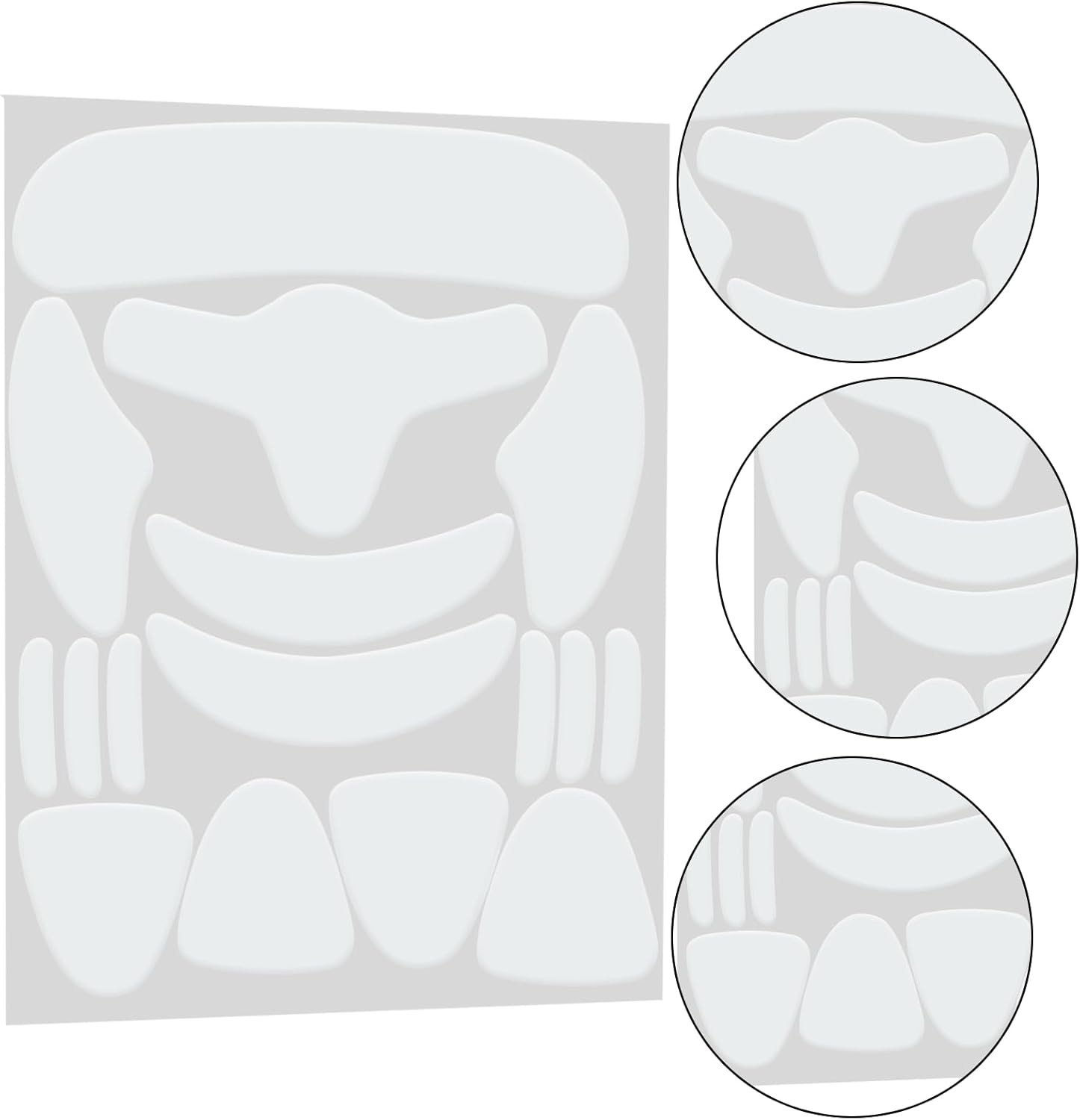 16PCS Face anti Wrinkle Patches Facial Wrinkle Smoothing Patch Forehead and Eye Silicone Anti-Wrinkle Pad Enhance Skin Firmness Used to Reduce Eyes Mouth or Forehead Wrinkles (Not Reusable) image number 5