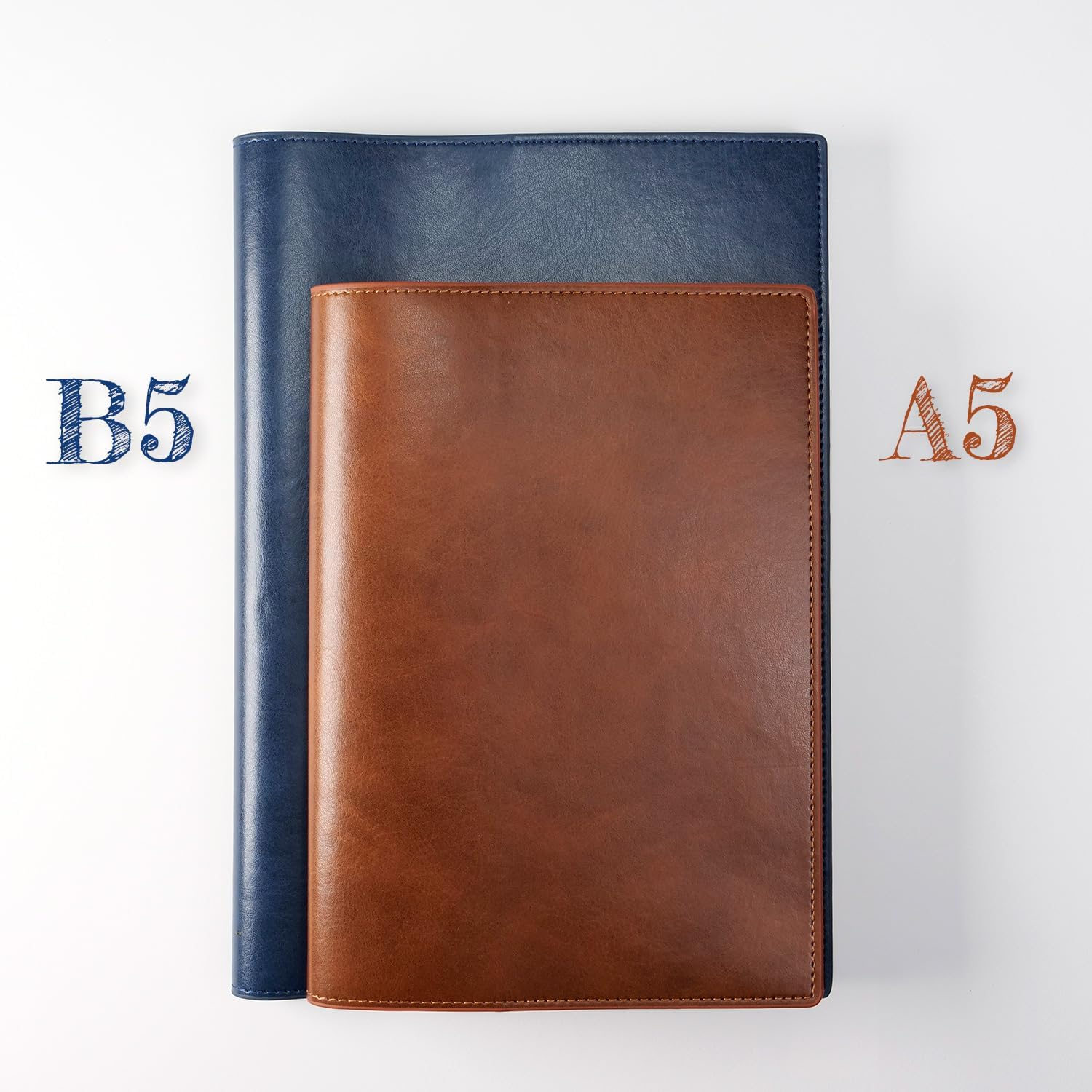 Slip-On WCV Notebook Cover B5 Black WCV-2901 PU Leather Lightweight with Pen Holder Simple image number 6