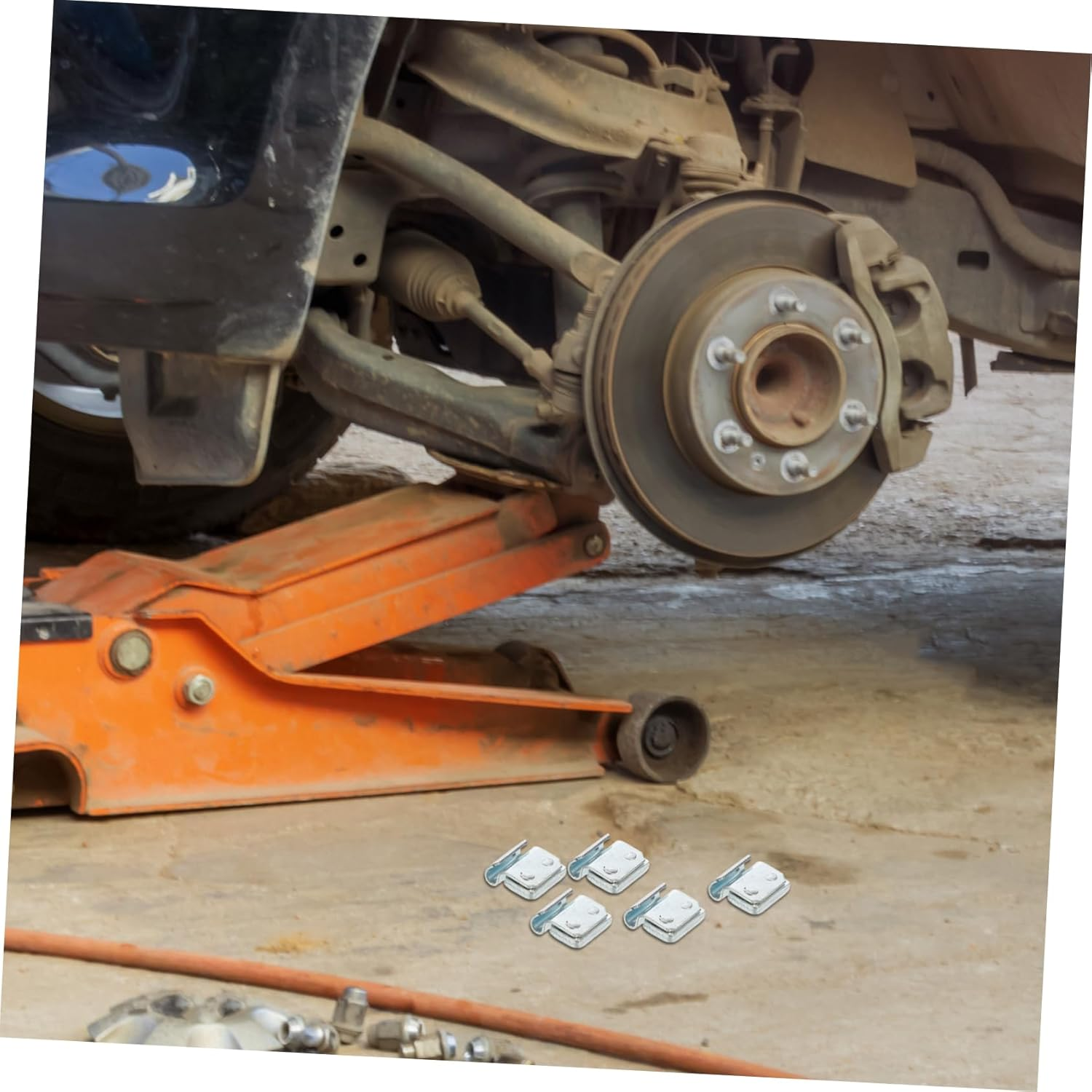 HOLIDYOYO Aluminum Alloy Clip-On Tire Weight Blocks 10G Small Mouth 100Pcs Heavy Duty Vehicle Wheel Balance Replacement Accessories for Car Tire Supplies image number 4