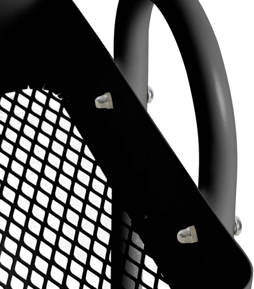 Levede 4 Tiers Kitchen Trolley Cart Steel Storage Rack Shelf Organiser Black, Metal Utility Cart, 4-Tier Kitchen Trolley with 4 Wheels, Rolling Storage Cart Trolley for Kitchen Storage & Organisation