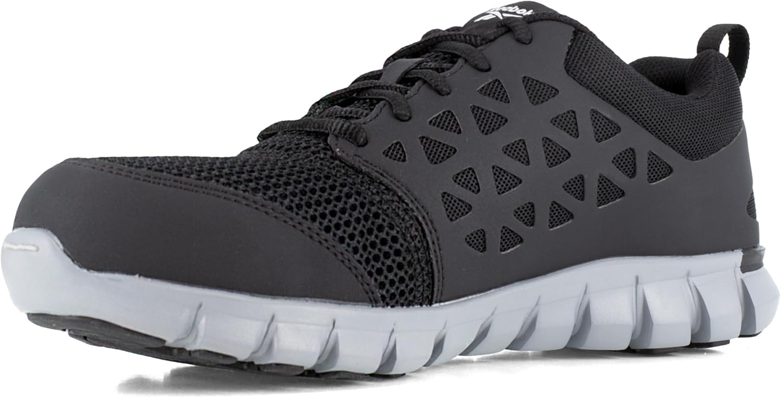 Reebok Men'S Sublite Cushion Safety Toe Athletic Work Shoe Industrial & Construction, Black, 13