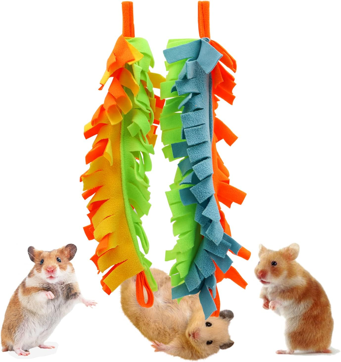 2 Pack Sugar Glider Climbing Toys, Sugar Glider Swing Toys, Sugar Glider Hamster Heavy Pet Toys, Cage Accessories for Small Pets like Sugar Glider Hamster Squirrel Chinchilla Parrots