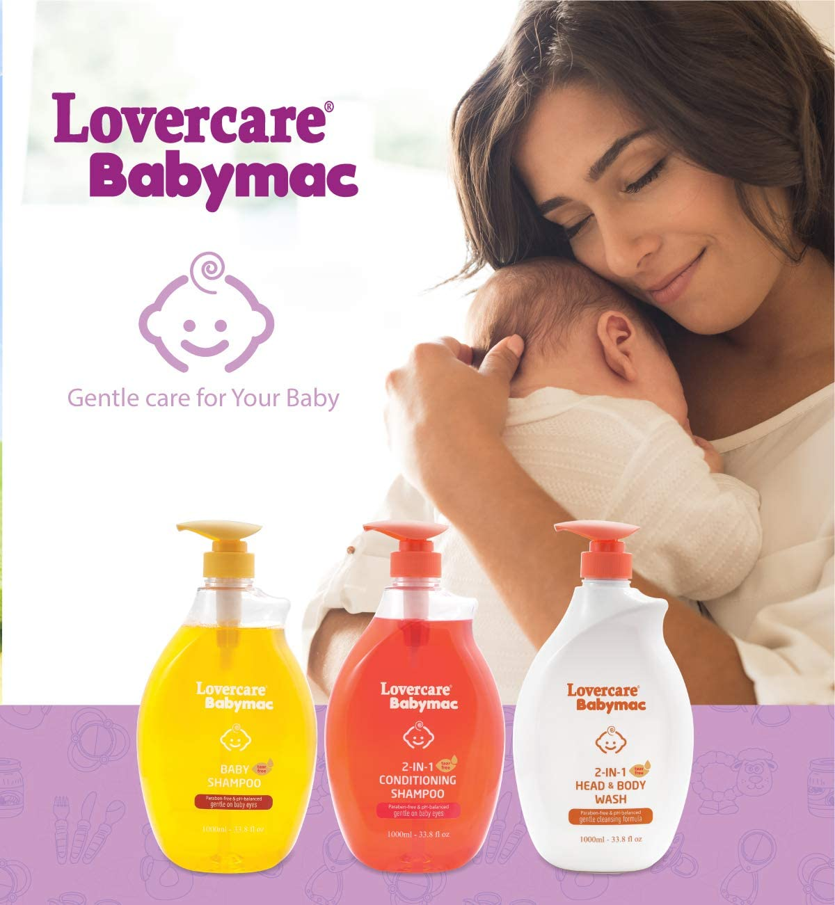 Babymac 2 In1 Conditioning Shampoo - 1000 Ml image number 4